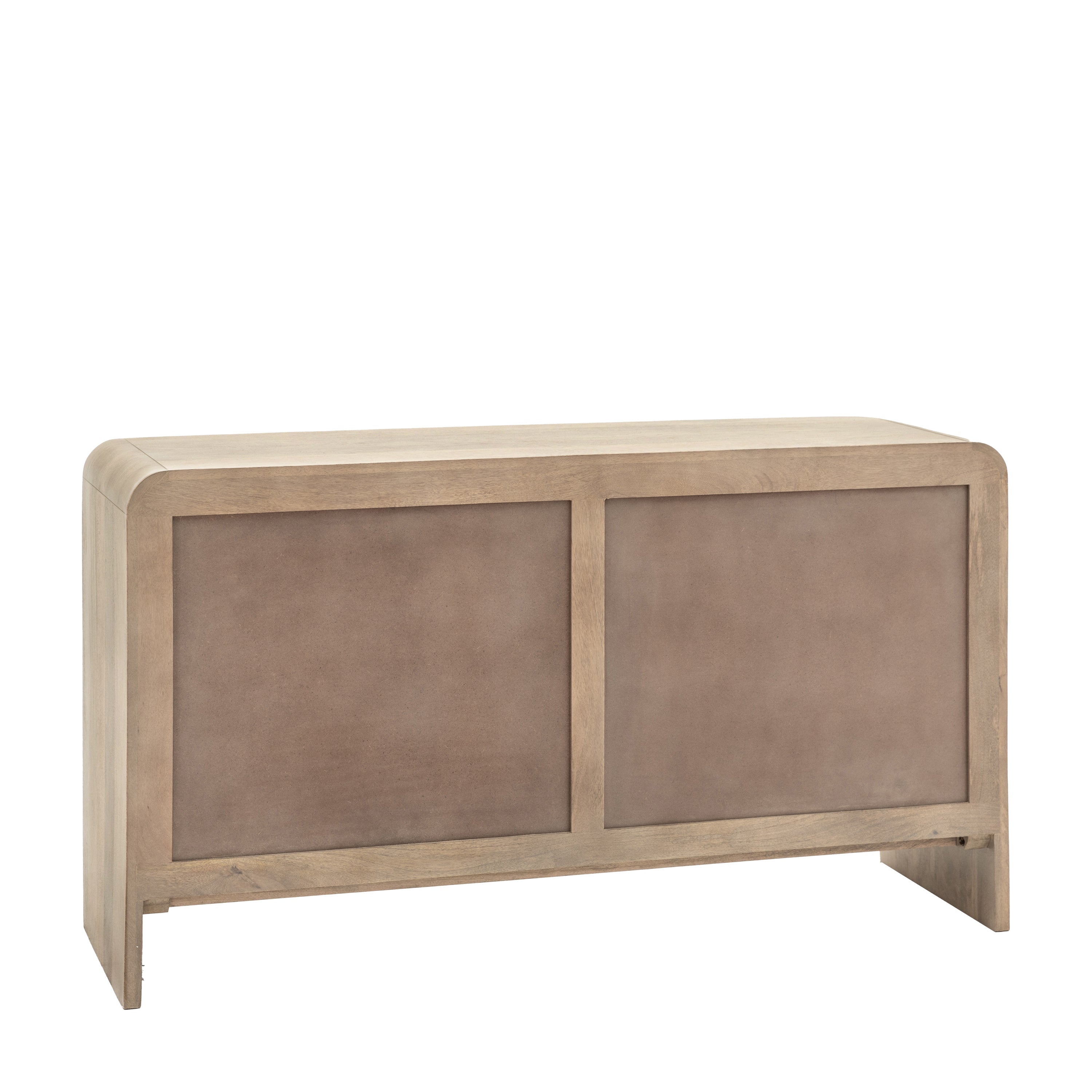 Antrury Natural Mango Wood Curved XL Chest of Drawers