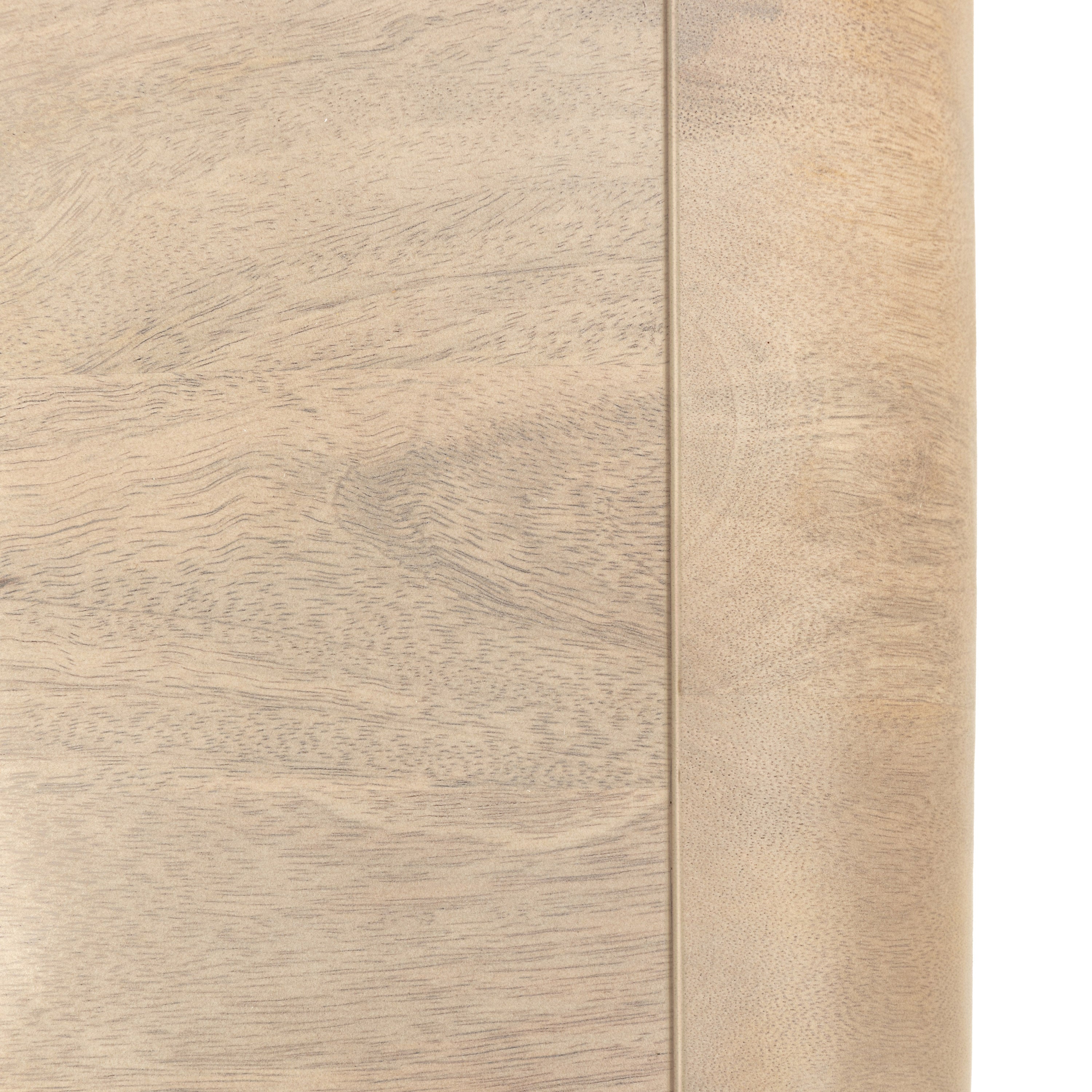 Antrury Natural Mango Wood Curved Chest of Drawers