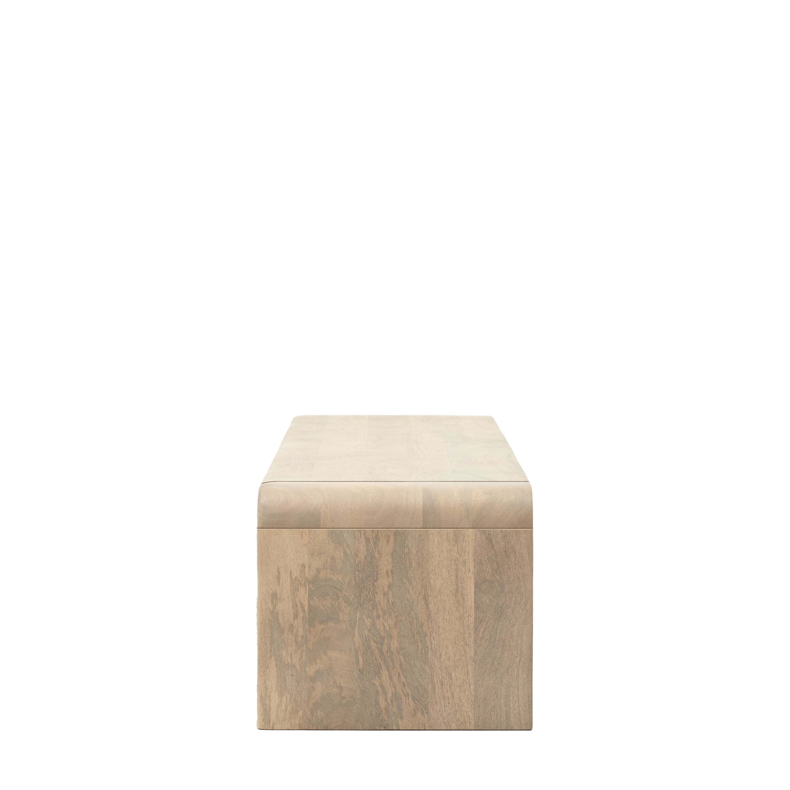 Antrury Natural Mango Wood Curved TV Unit