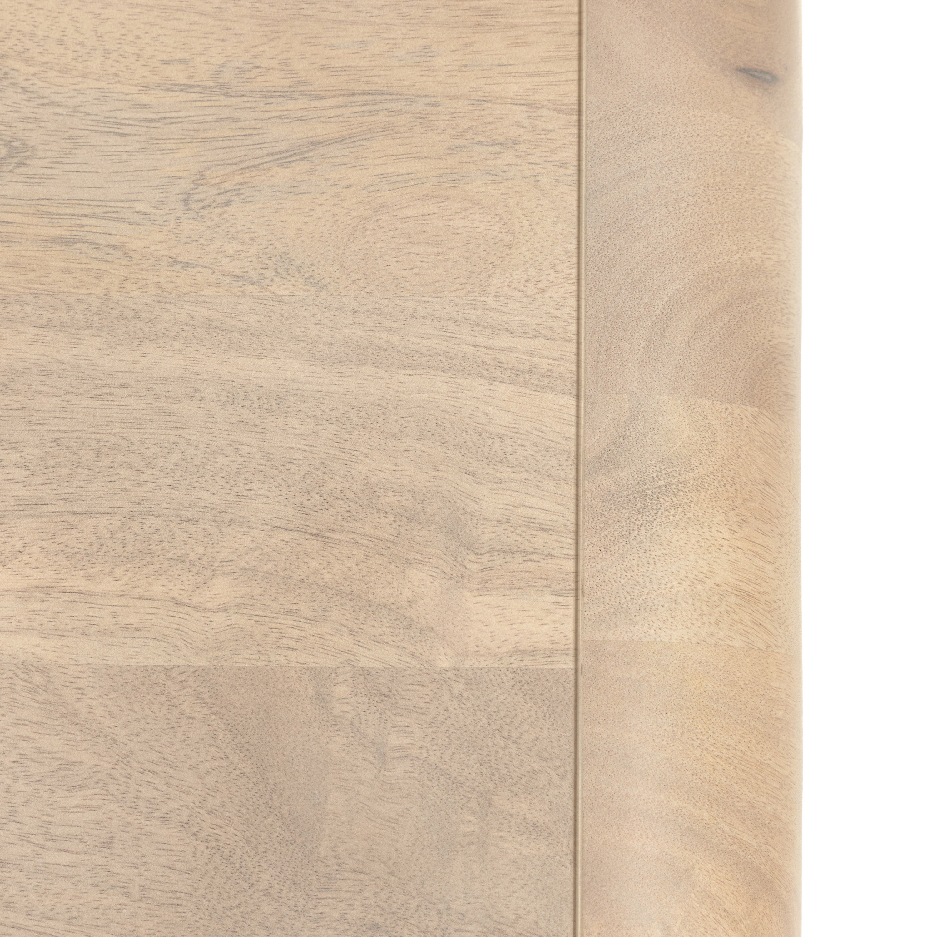 Antrury Natural Mango Wood Curved Console Table