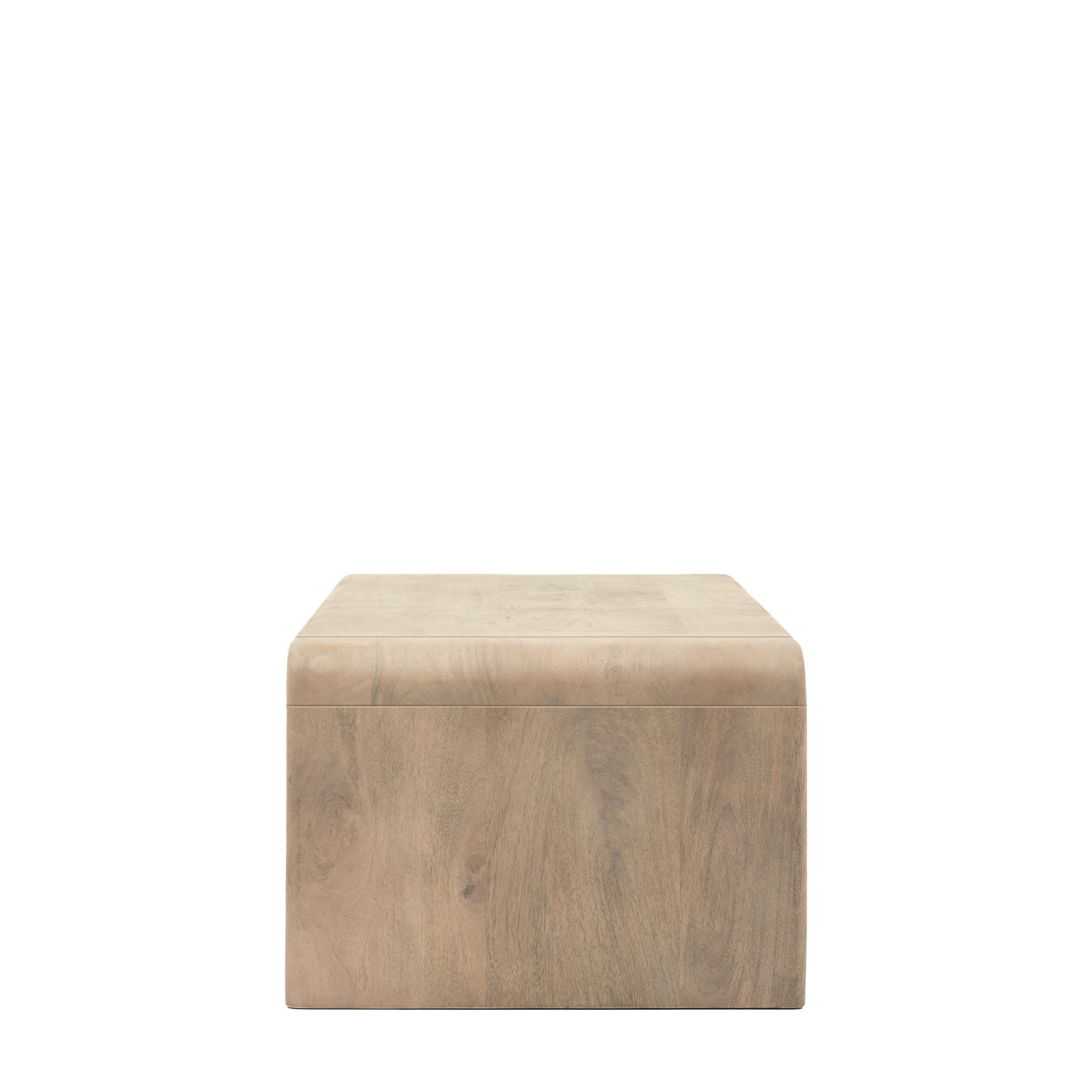 Antrury Natural Mango Wood Curved Coffee Table