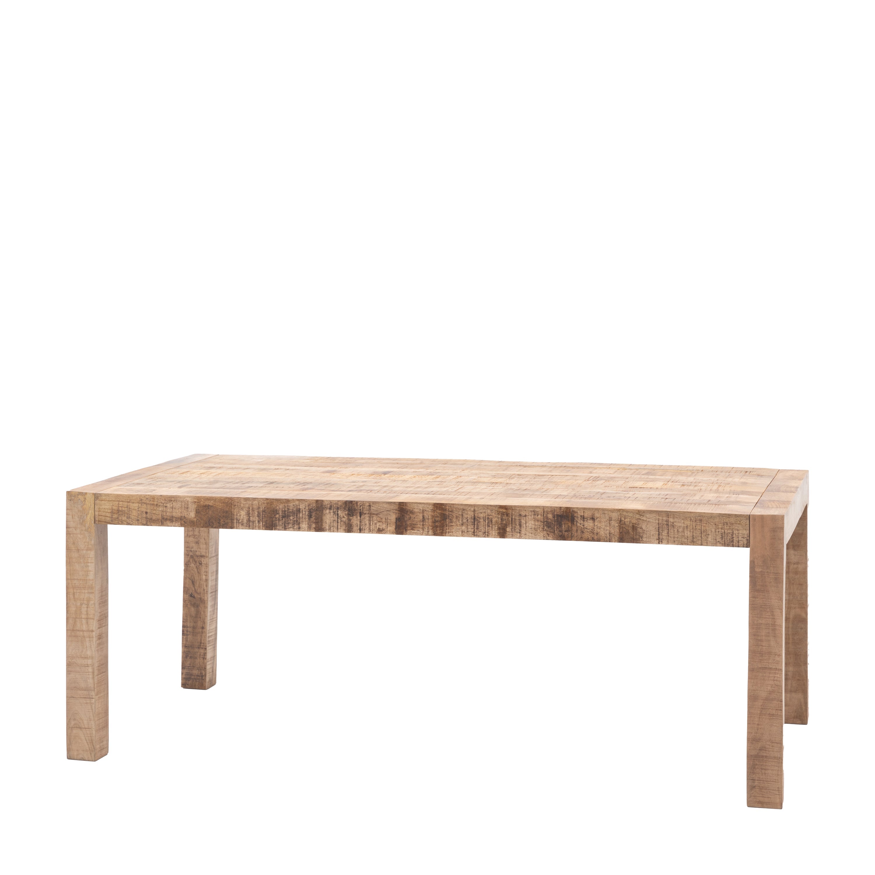 Eldora Natural Mango Wood Rectangle Dining Table | 6-8 Seater