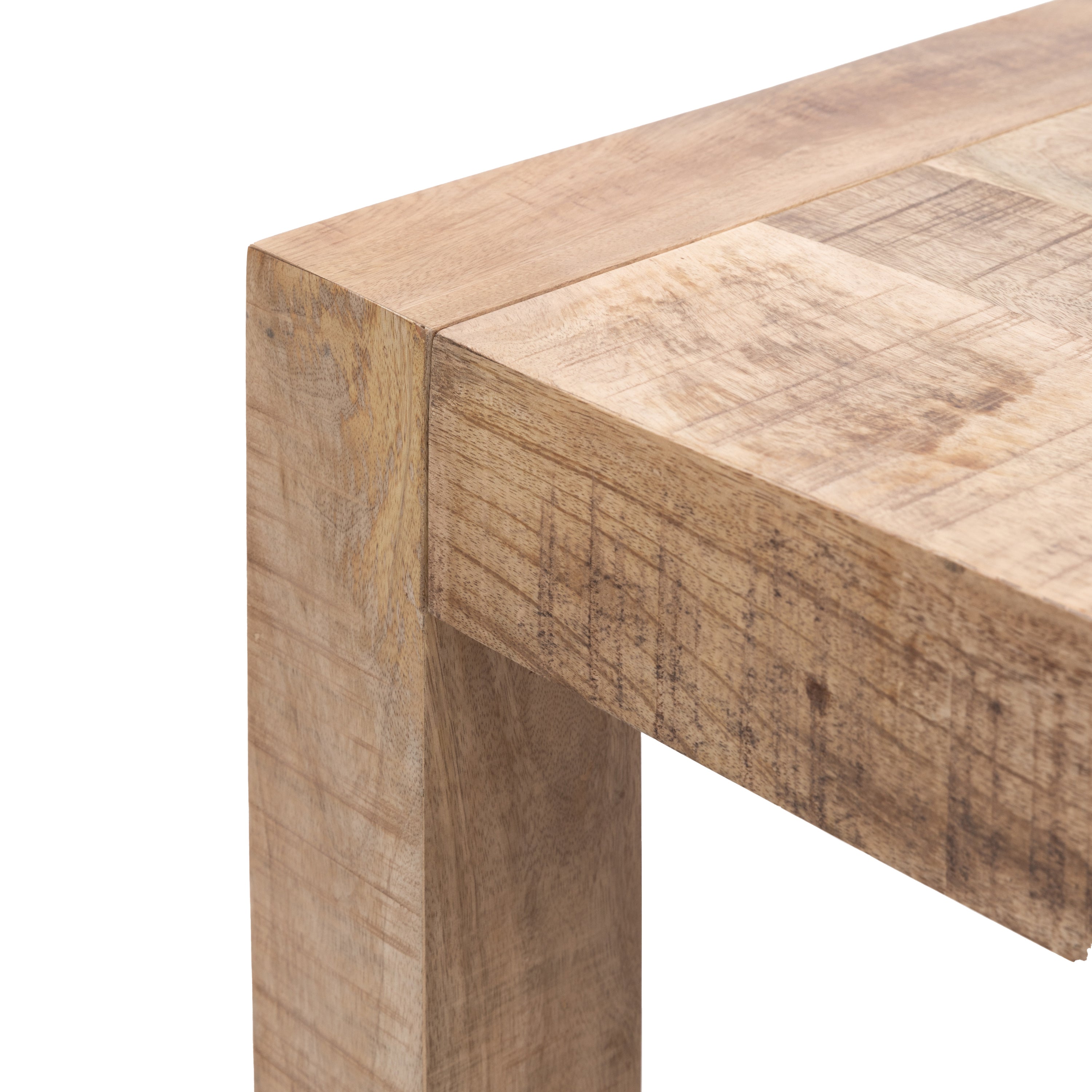 Eldora Natural Mango Wood Rectangle Dining Table | 6-8 Seater