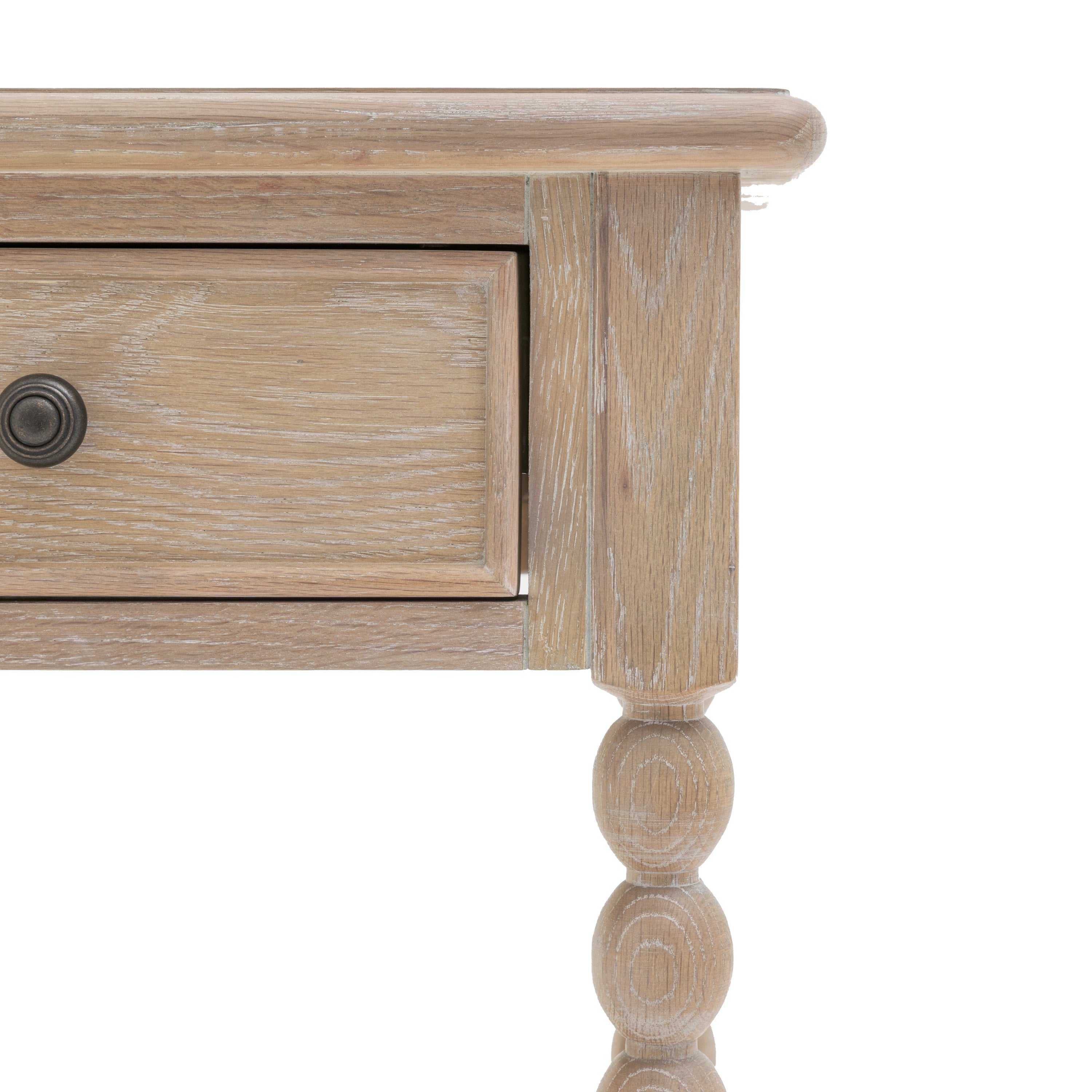 Birchfield Artisan Oak Wood Bedside Table