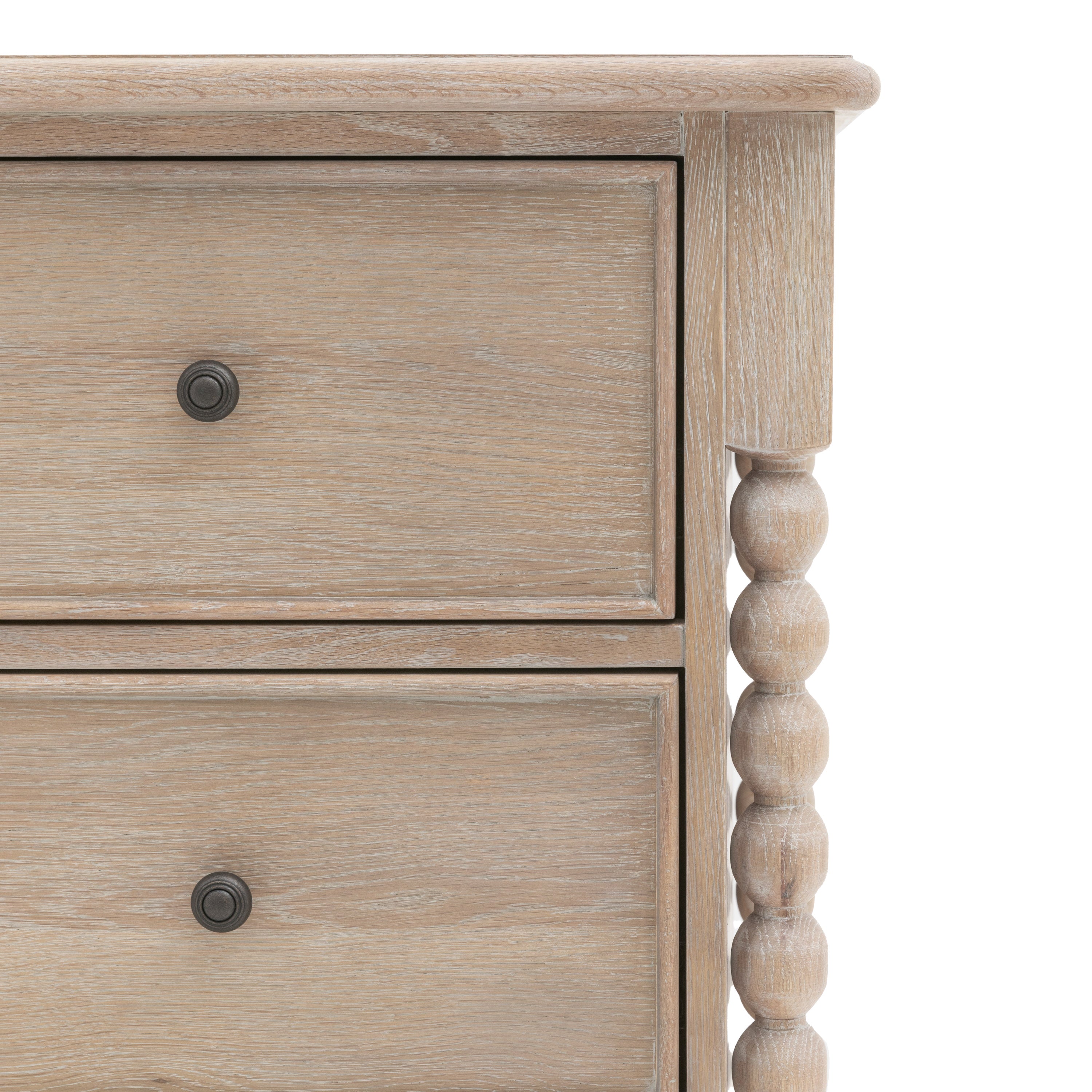 Birchfield Artisan Oak Wood Chest of Drawers | Large