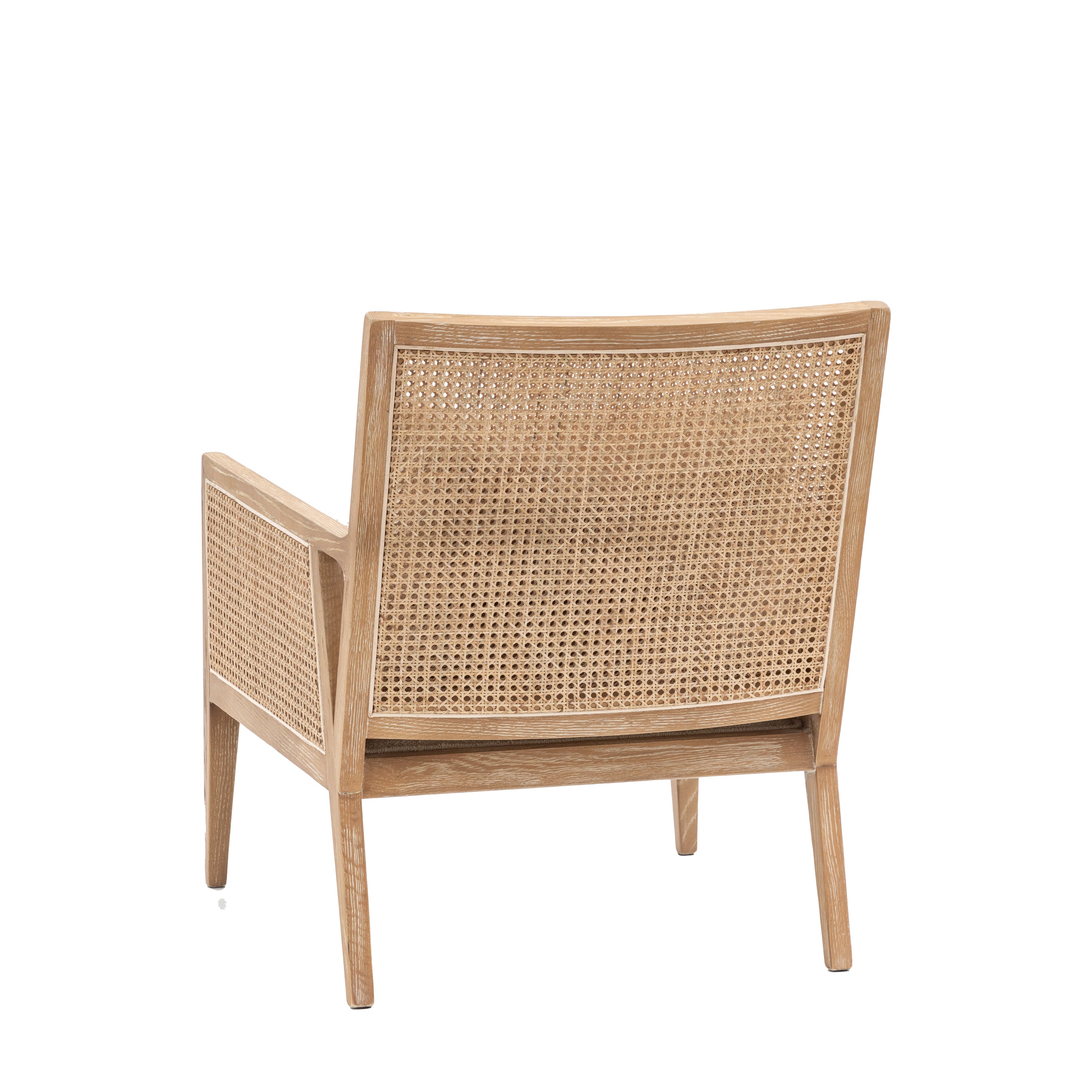 Yatomi Natural Ash Wood & Rattan Armchair