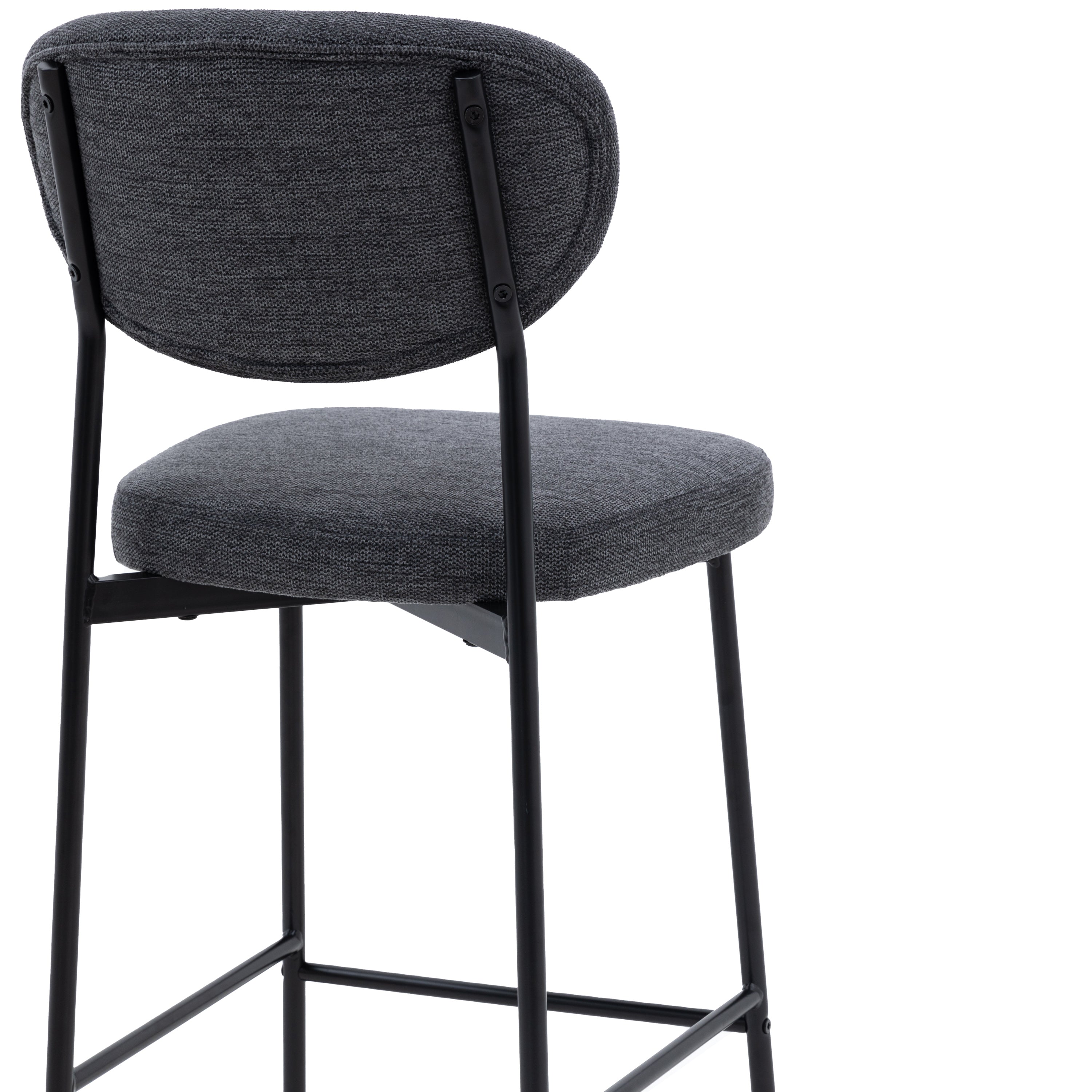 Set of 2 Oppo Charcoal Bar Stool