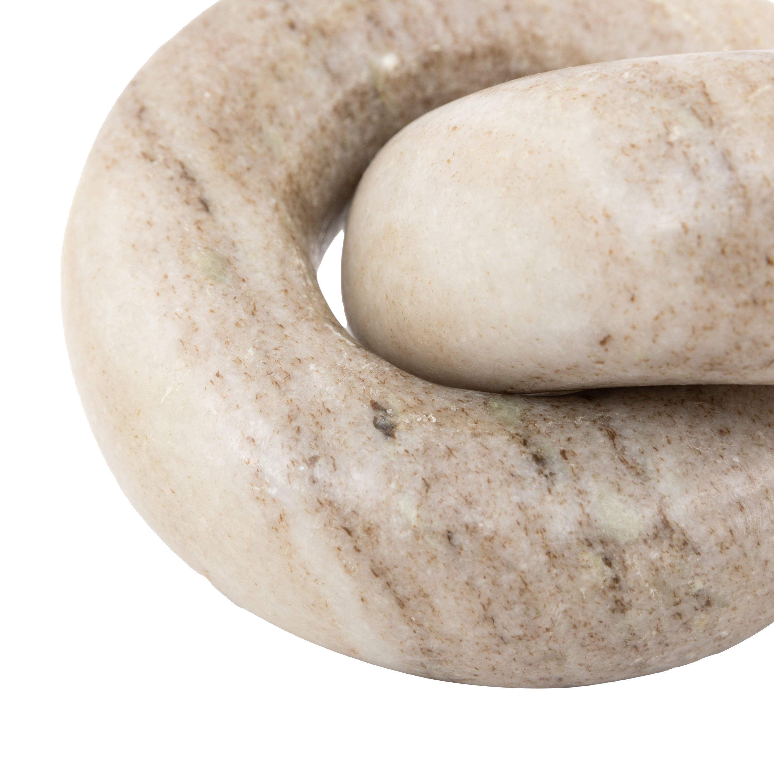 Salasco Circle Link Sandstone Marble Sculpture