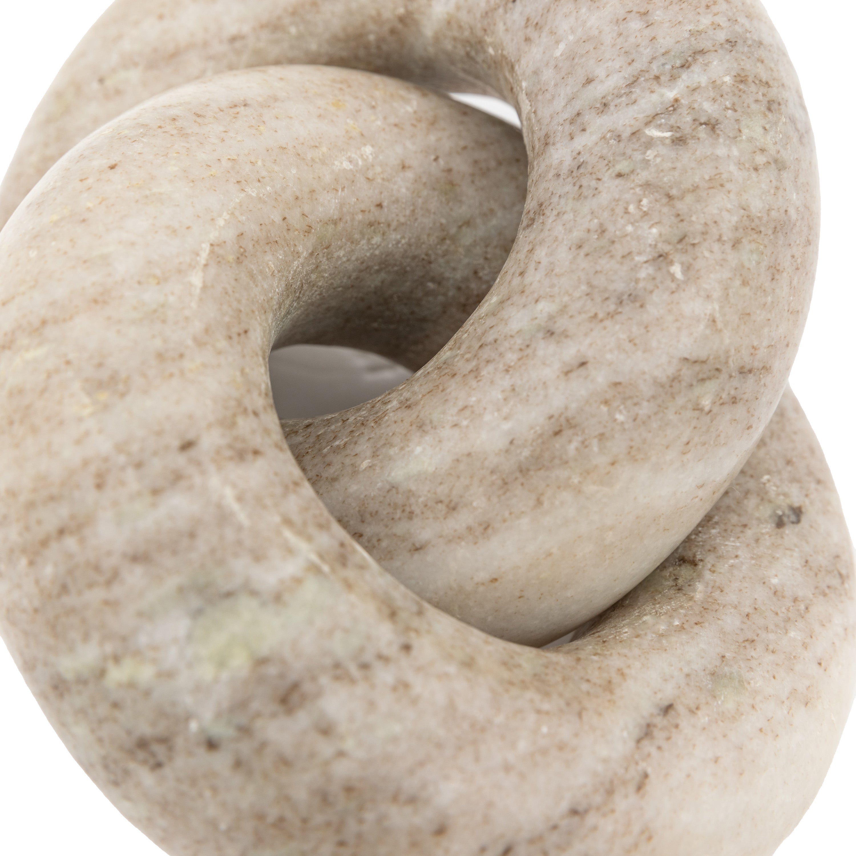 Salasco Circle Link Sandstone Marble Sculpture