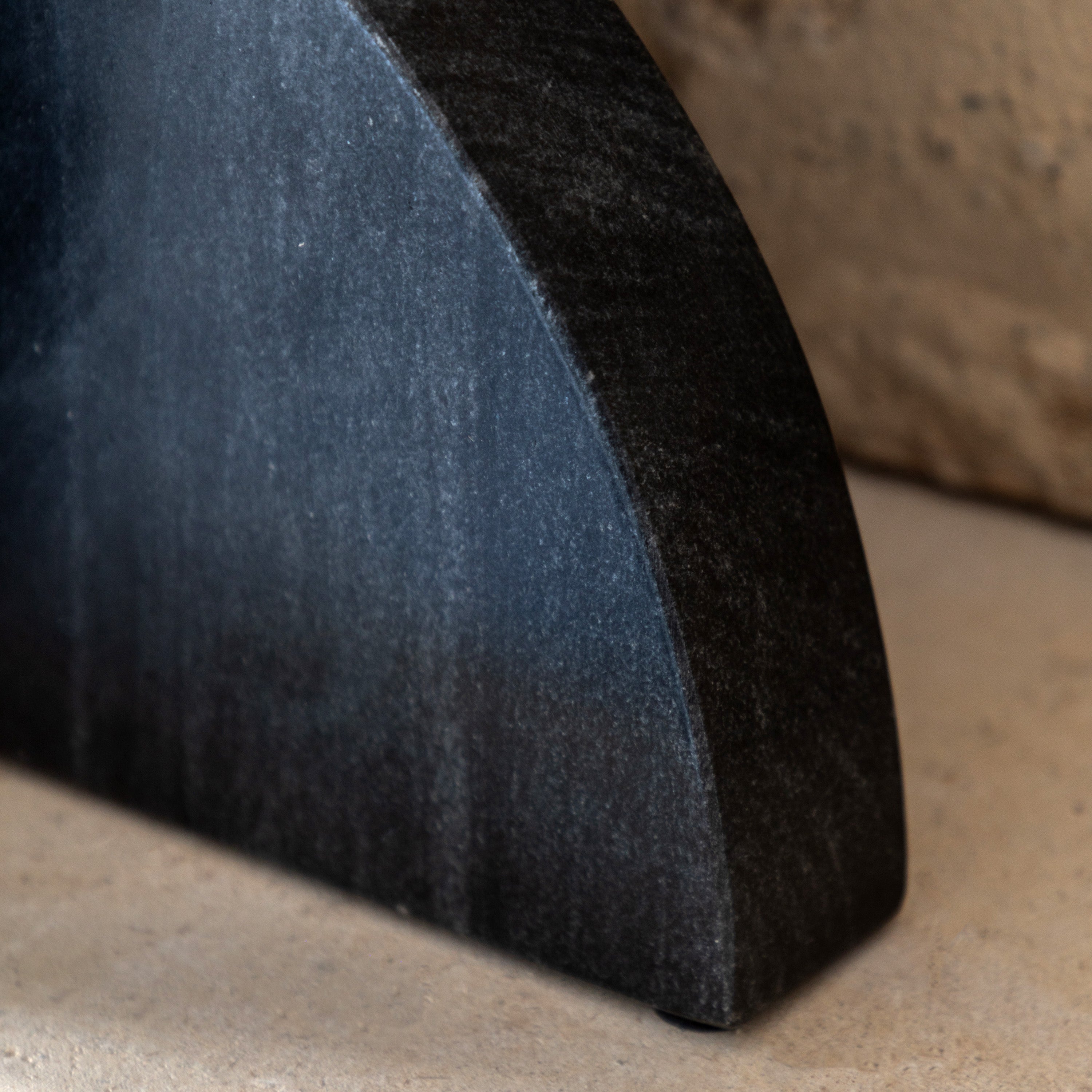Ferro Black Marble Bookends