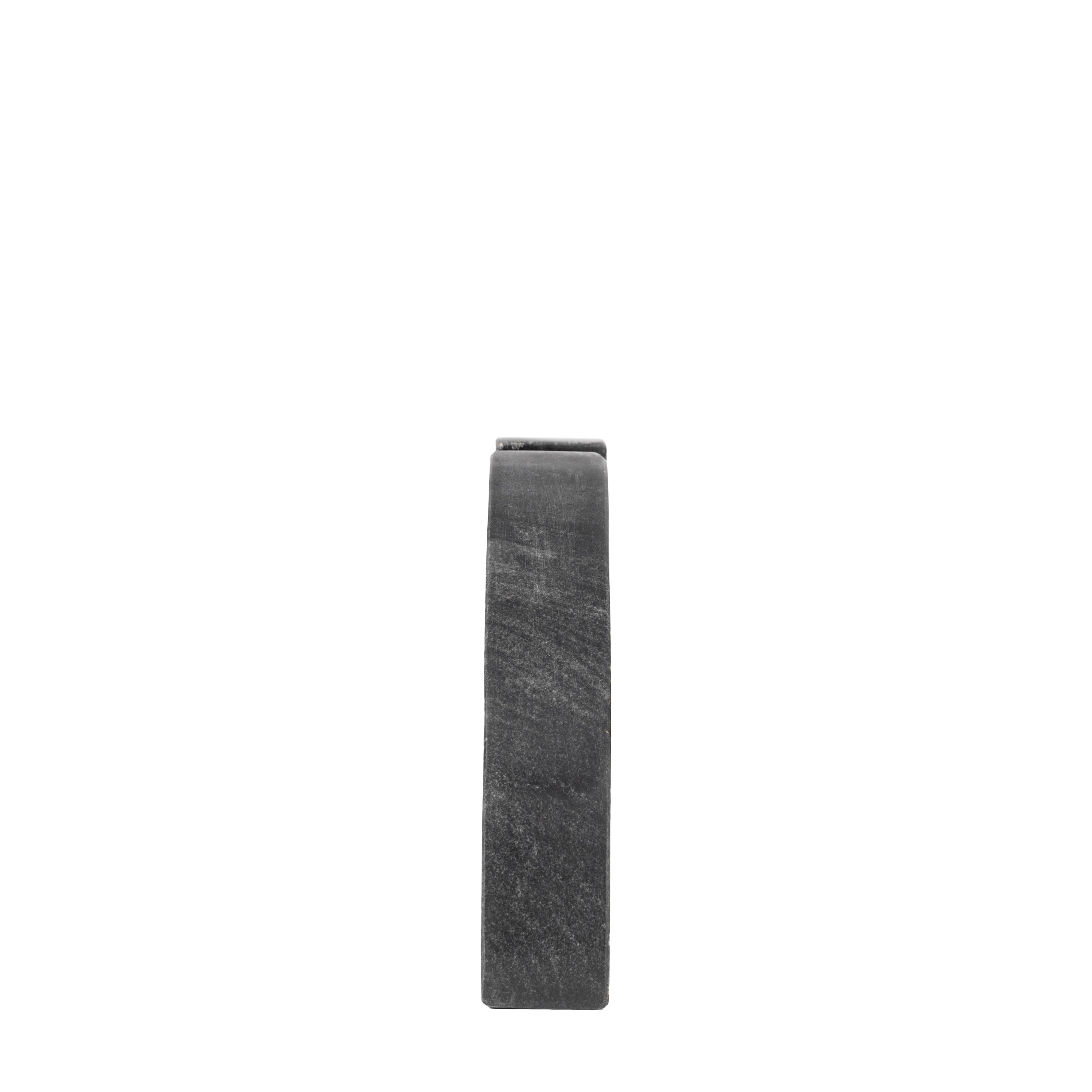 Ferro Black Marble Bookends
