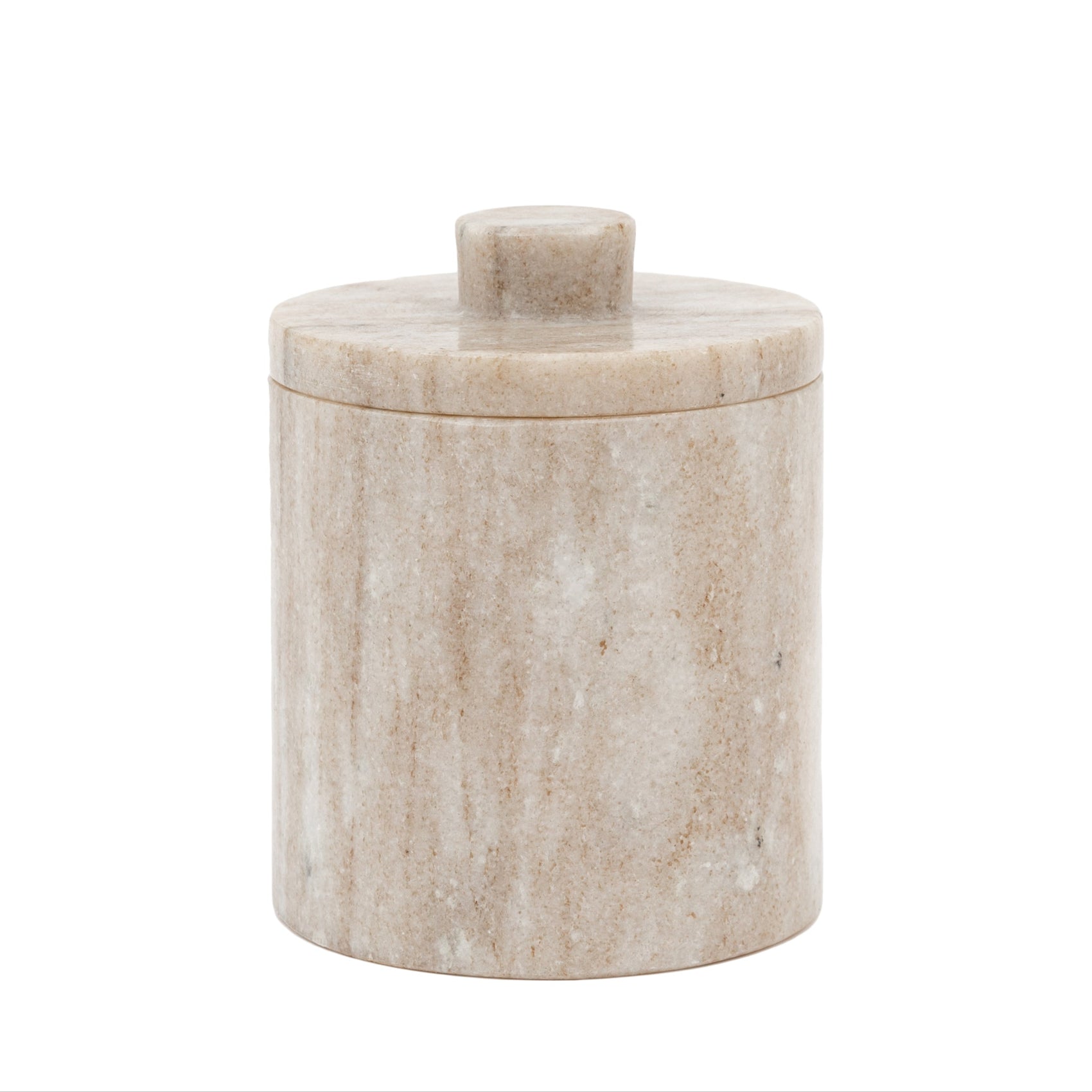 Vinaros Natural Marble Tall Storage Jar