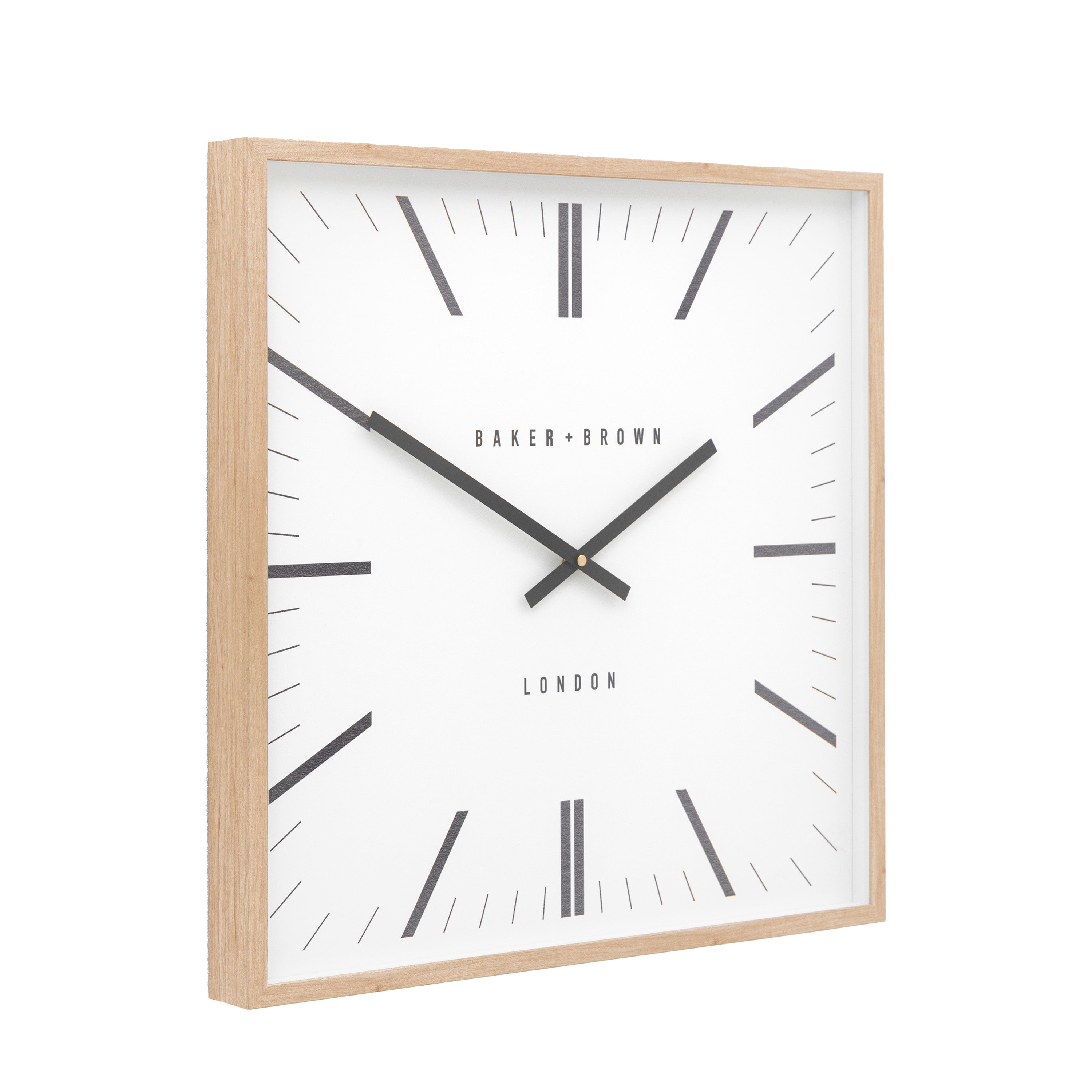 Penhurst Oak Wood Square Wall Clock
