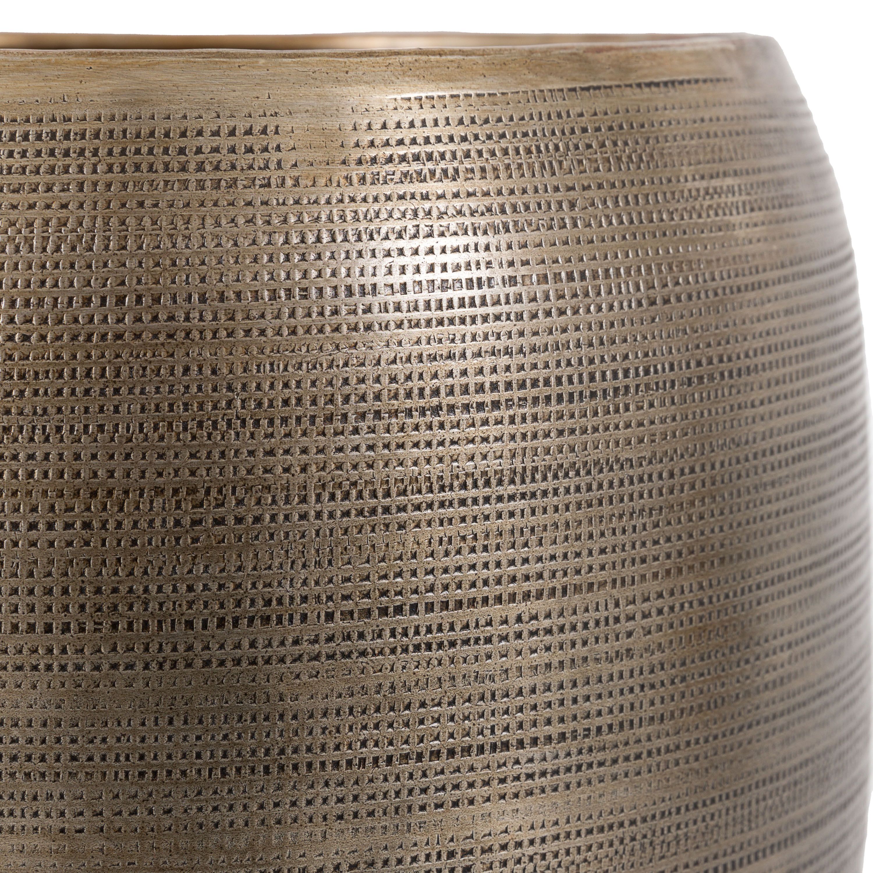 Set of 2 Chatai Antique Brass Planters