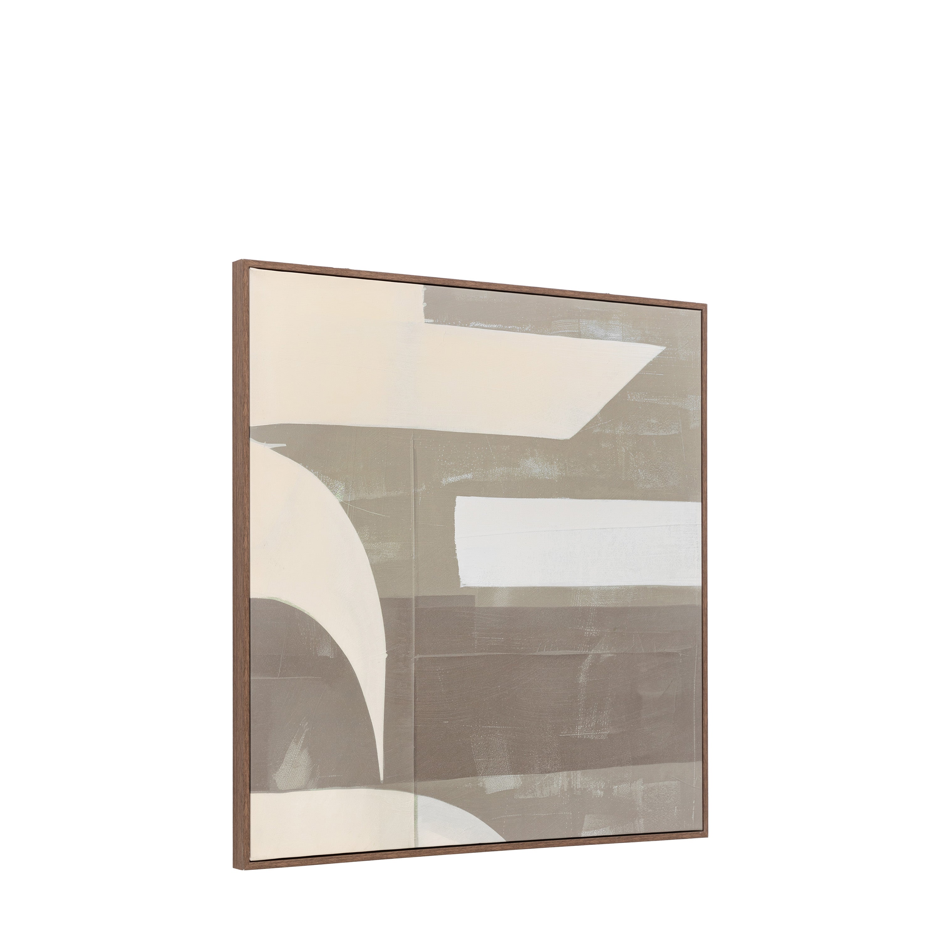 Concreta Abstract Square Framed Canvas Wall Art