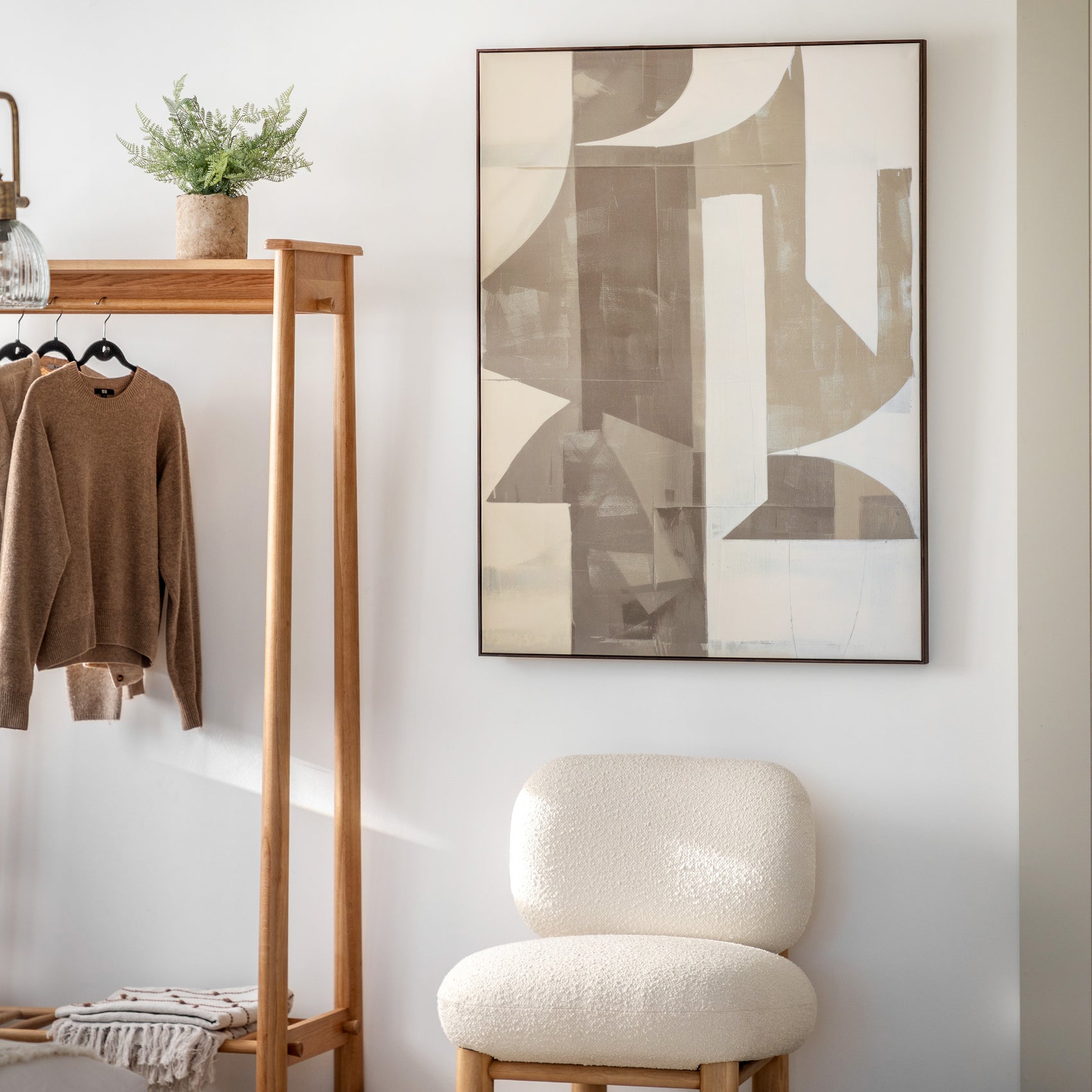 Chang Abstract Framed Canvas Wall Art