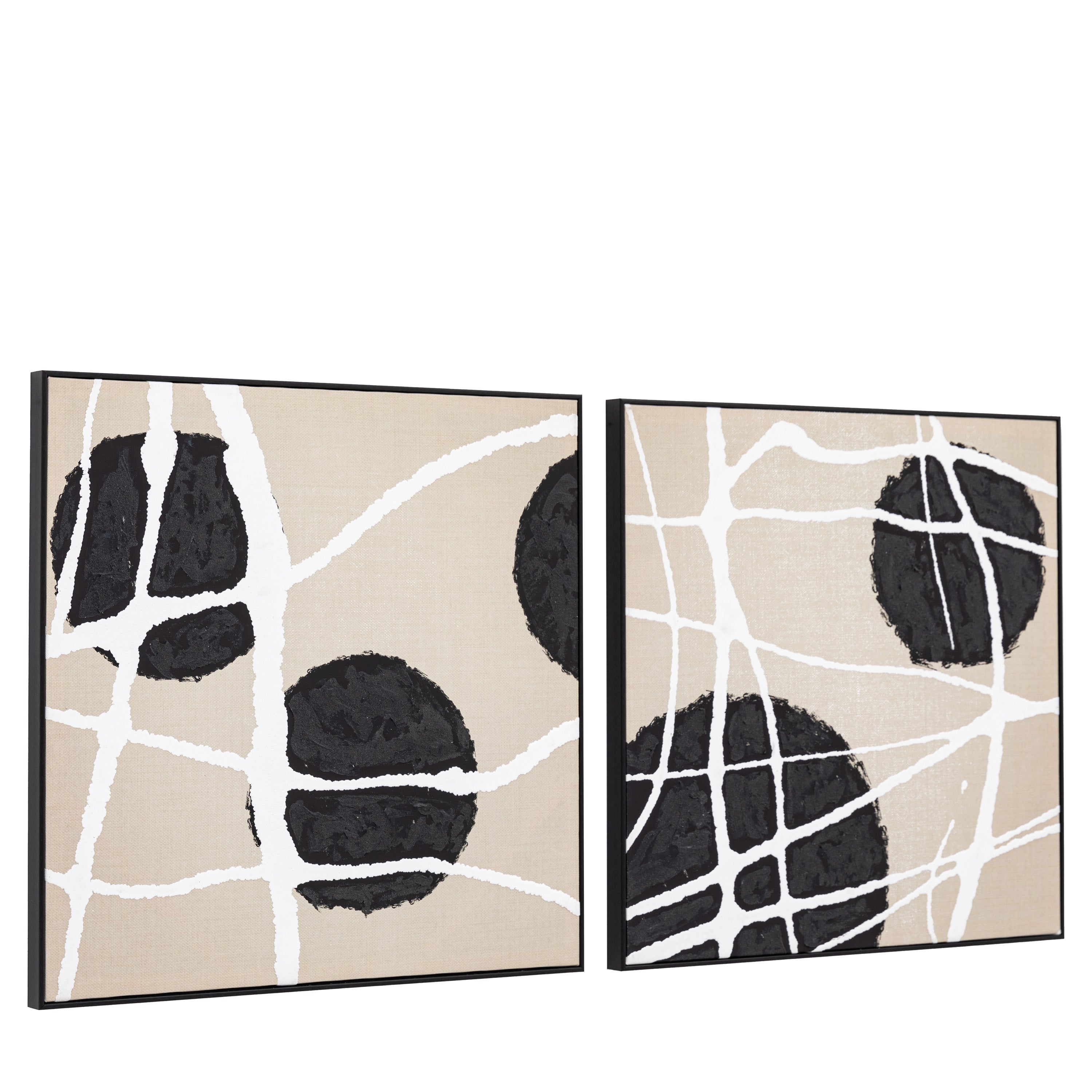 Capture Abstract Set of 2 Capture Abstract Modern Framed Canvas Wall Art
