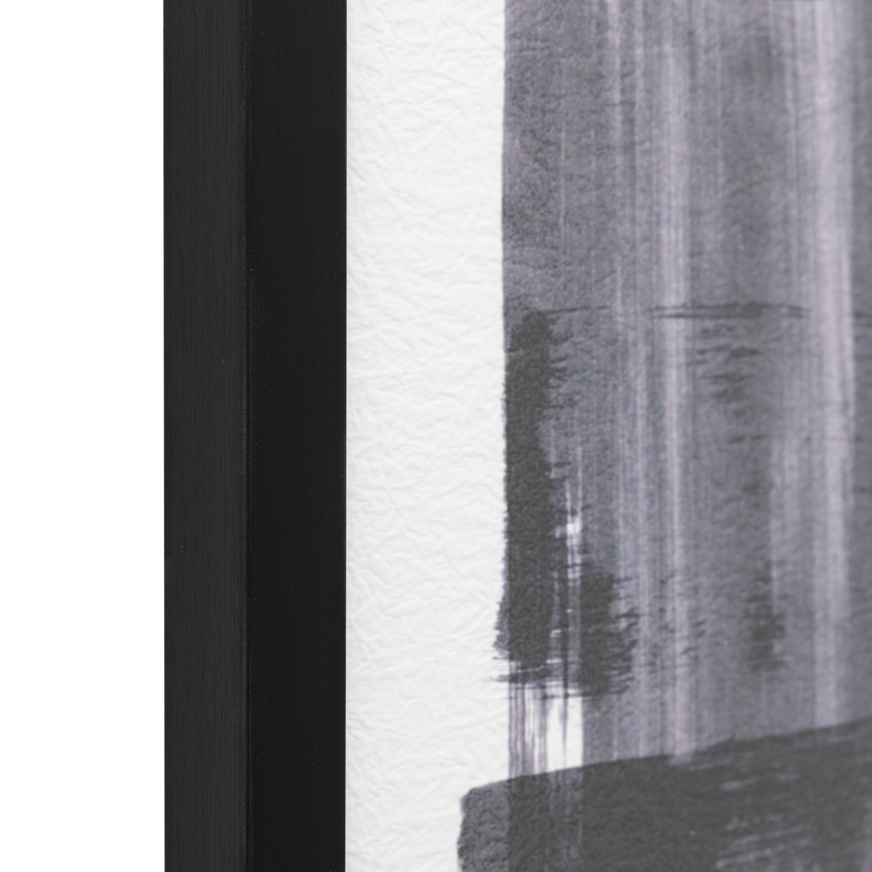 Set of 2 Focal Point Monchrome Abstract Framed Wall Art