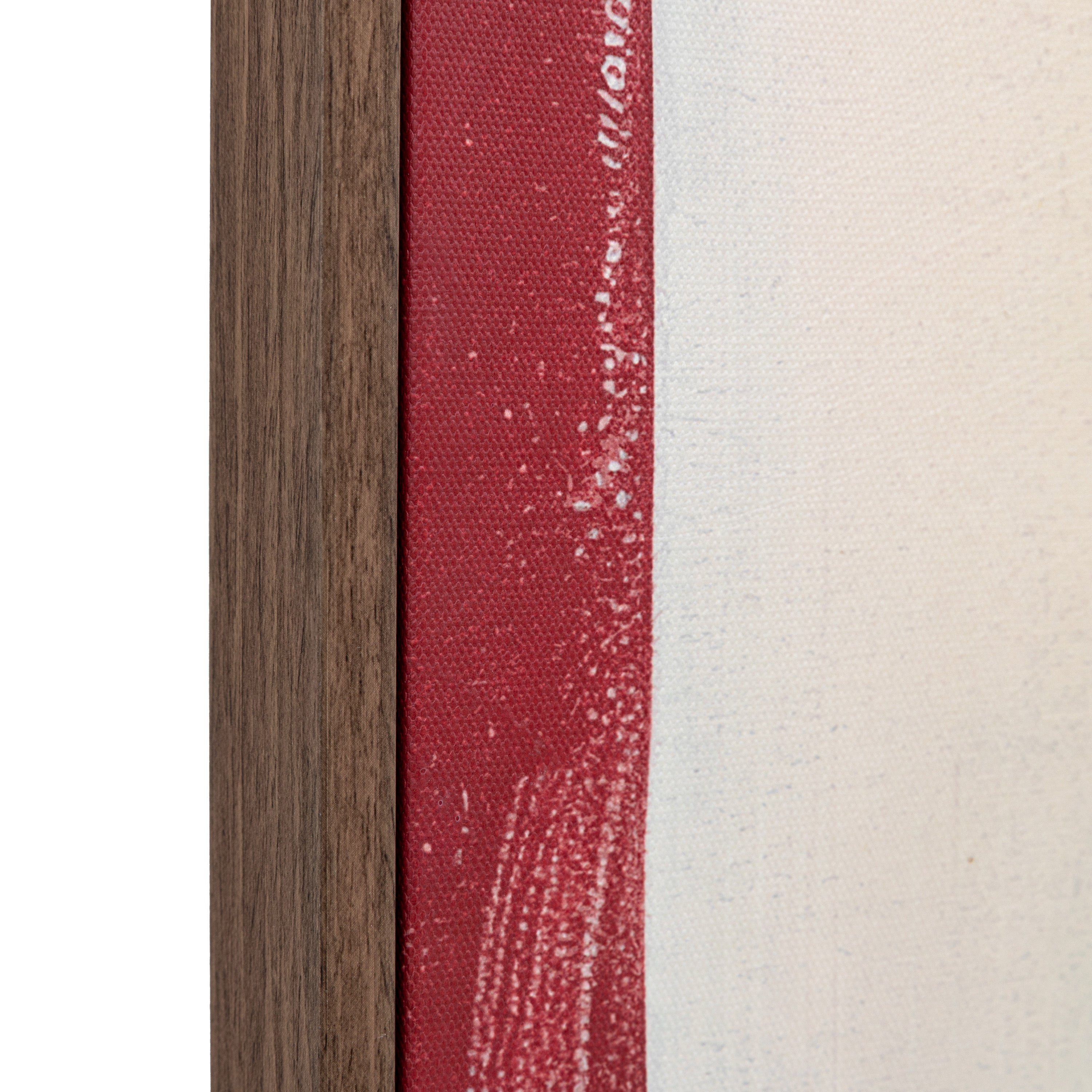 Ruby Red Abstract Framed Canvas Wall Art