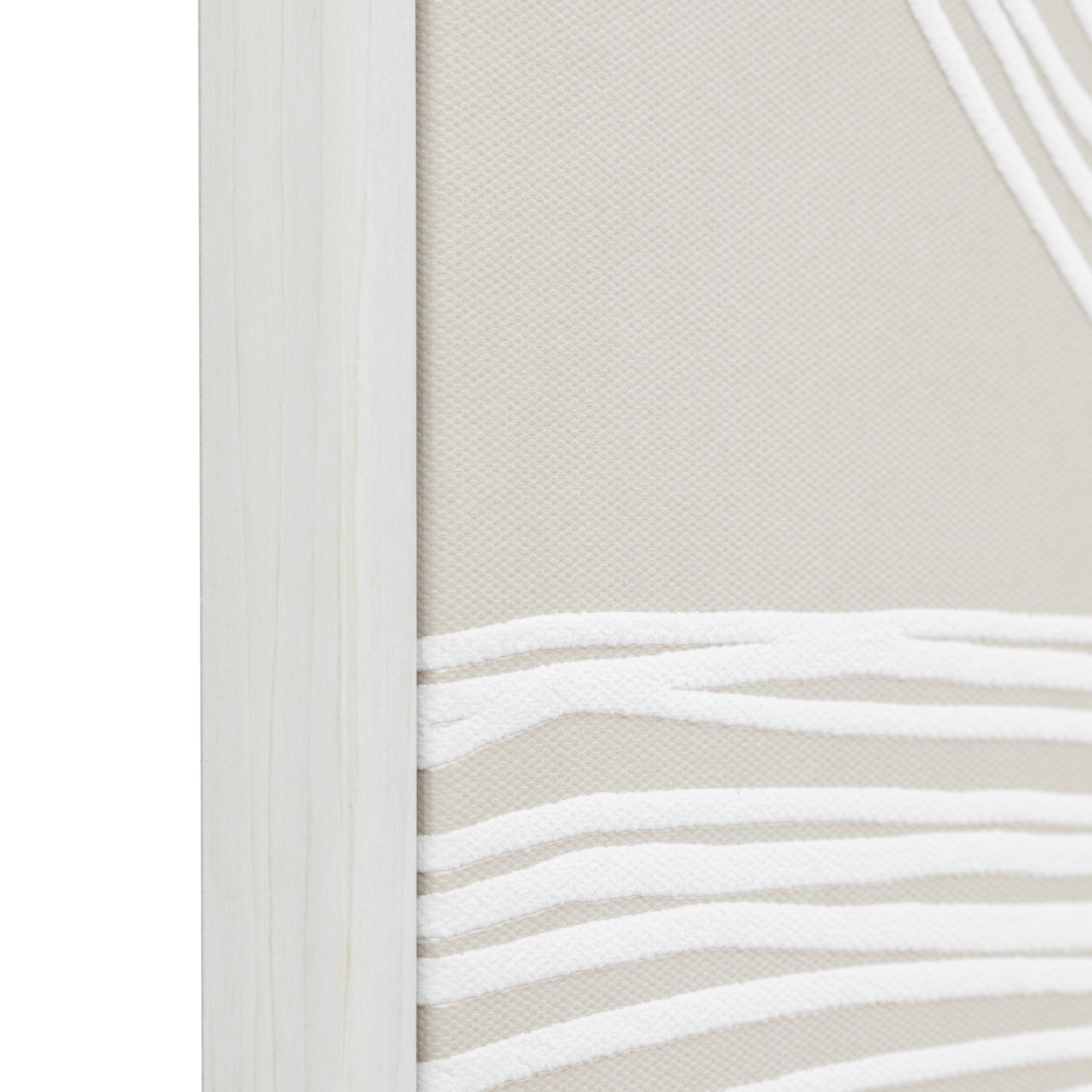 Entwined Neutral Woven Framed Canvas Wall Art 2