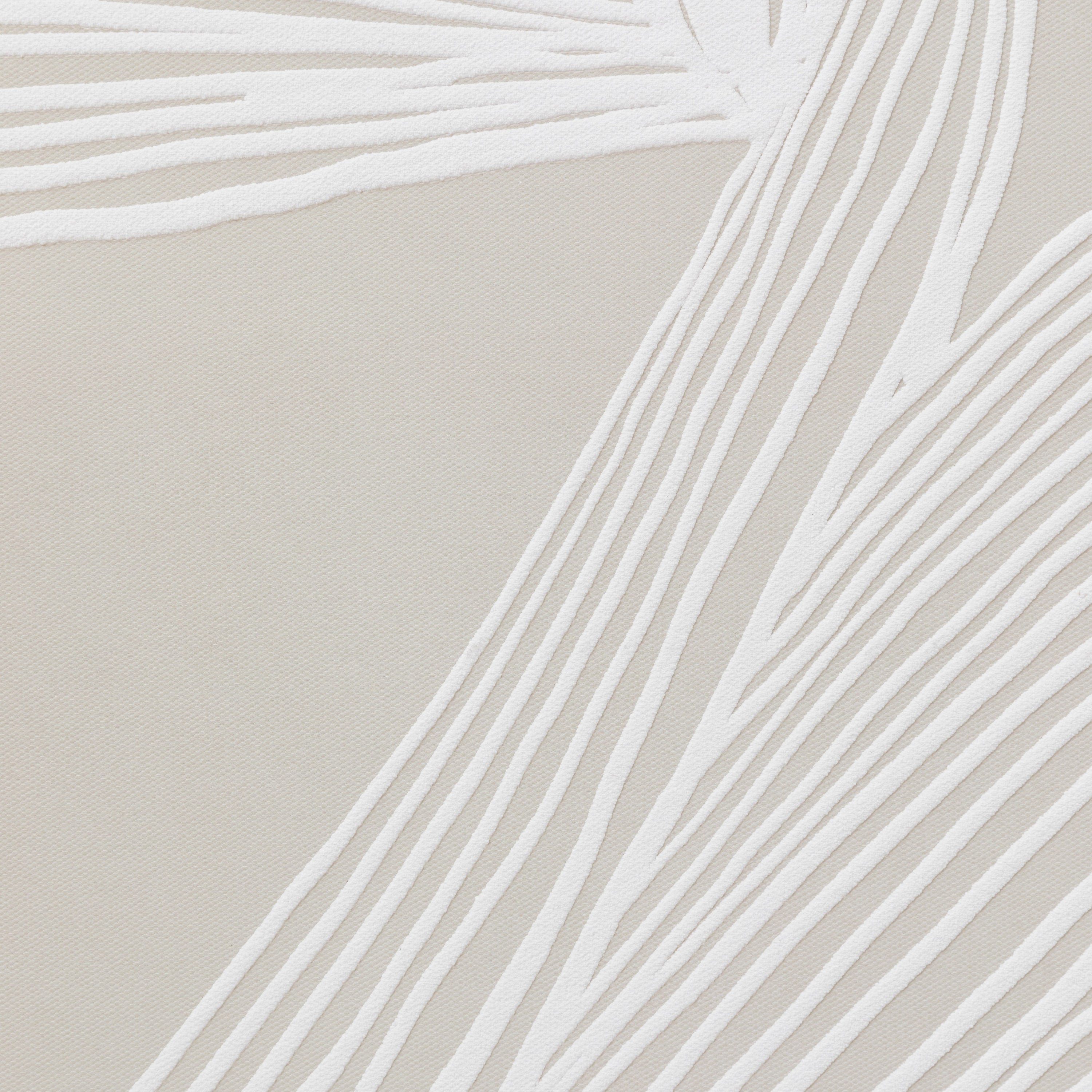 Entwined Neutral Woven Framed Canvas Wall Art 2