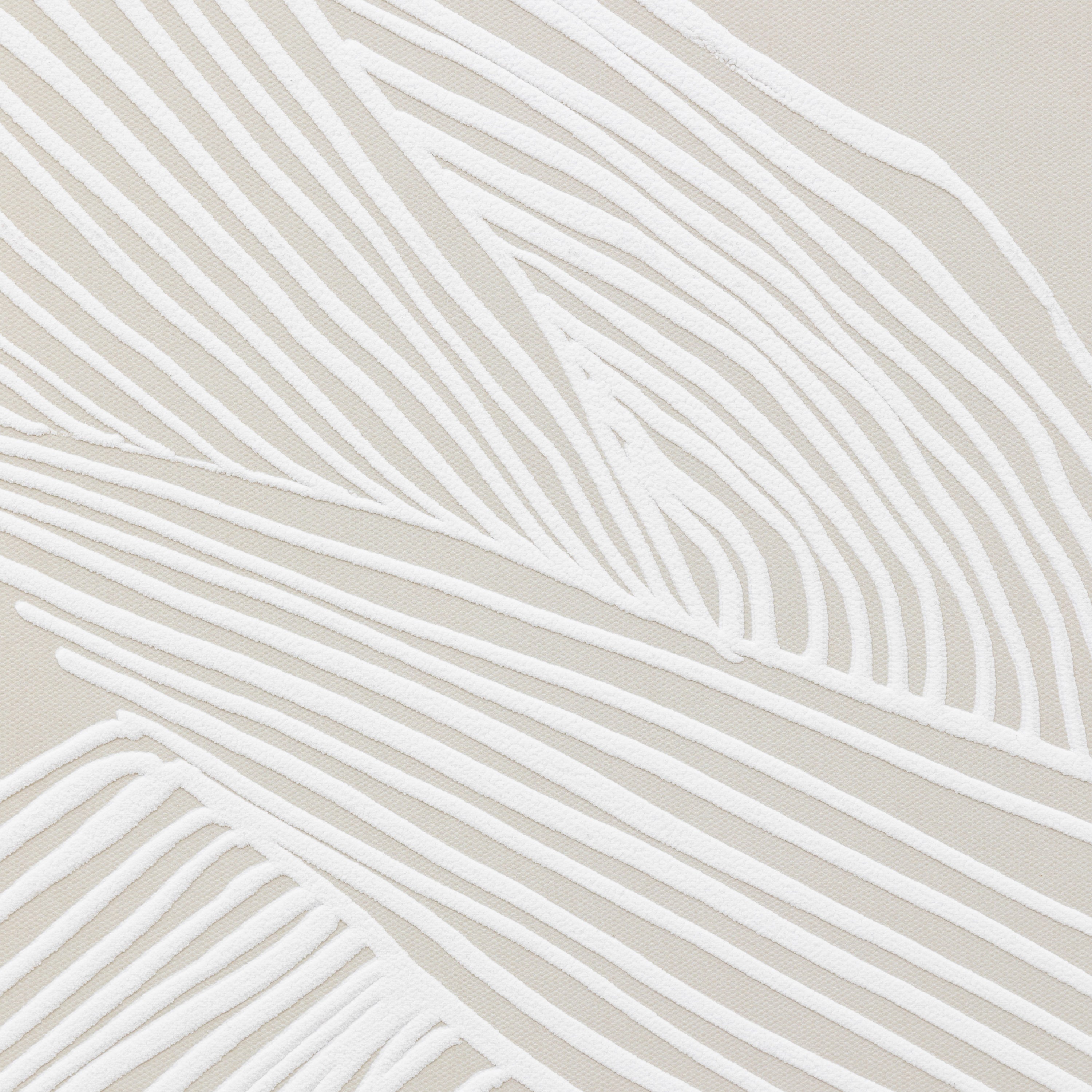 Entangled Neutral Woven Framed Canvas Wall Art 1