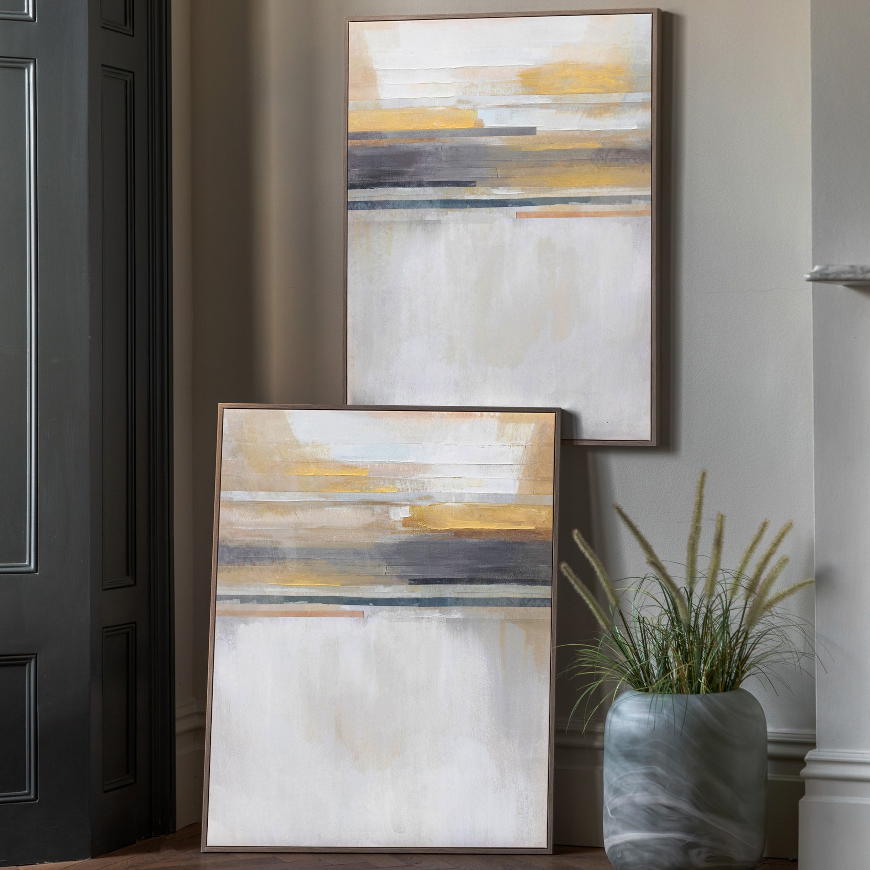Modo Set of 2 Modern Sunset Framed Canvas Wall Art