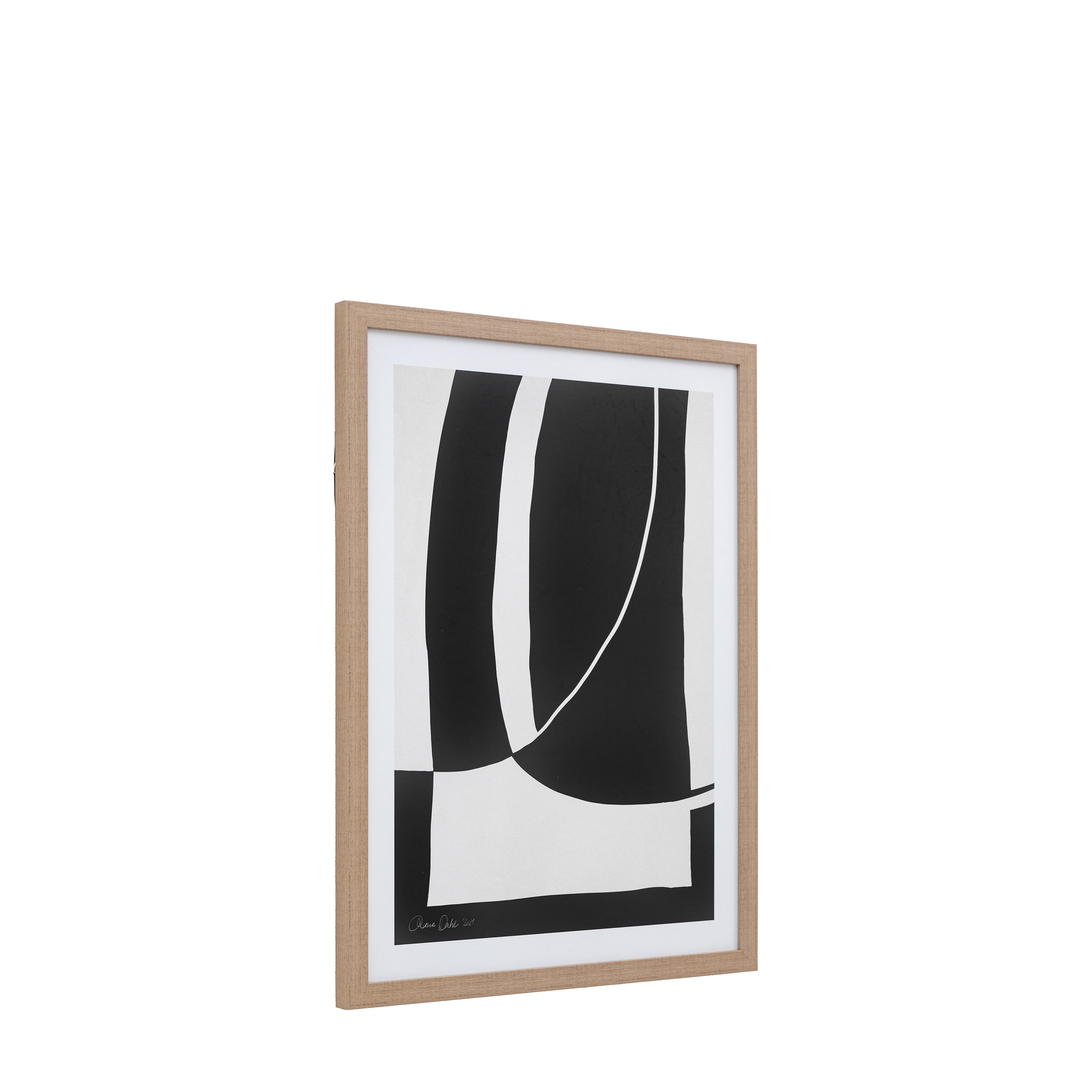 Abstract Noir et Blanc Framed Wall Art
