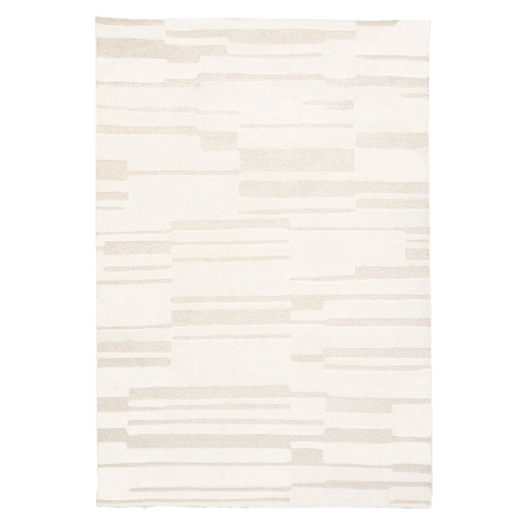 Clifton Cream Tufted Tonal Rug Taupe 200x290
