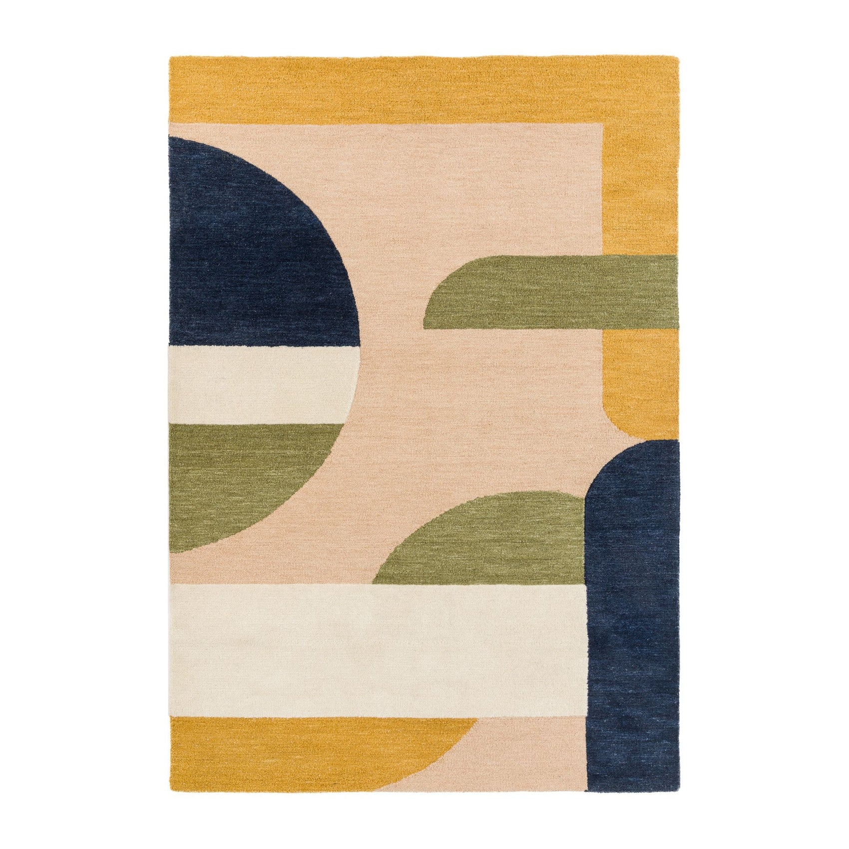 Jago Abstract Geo Wool Rug 160x230