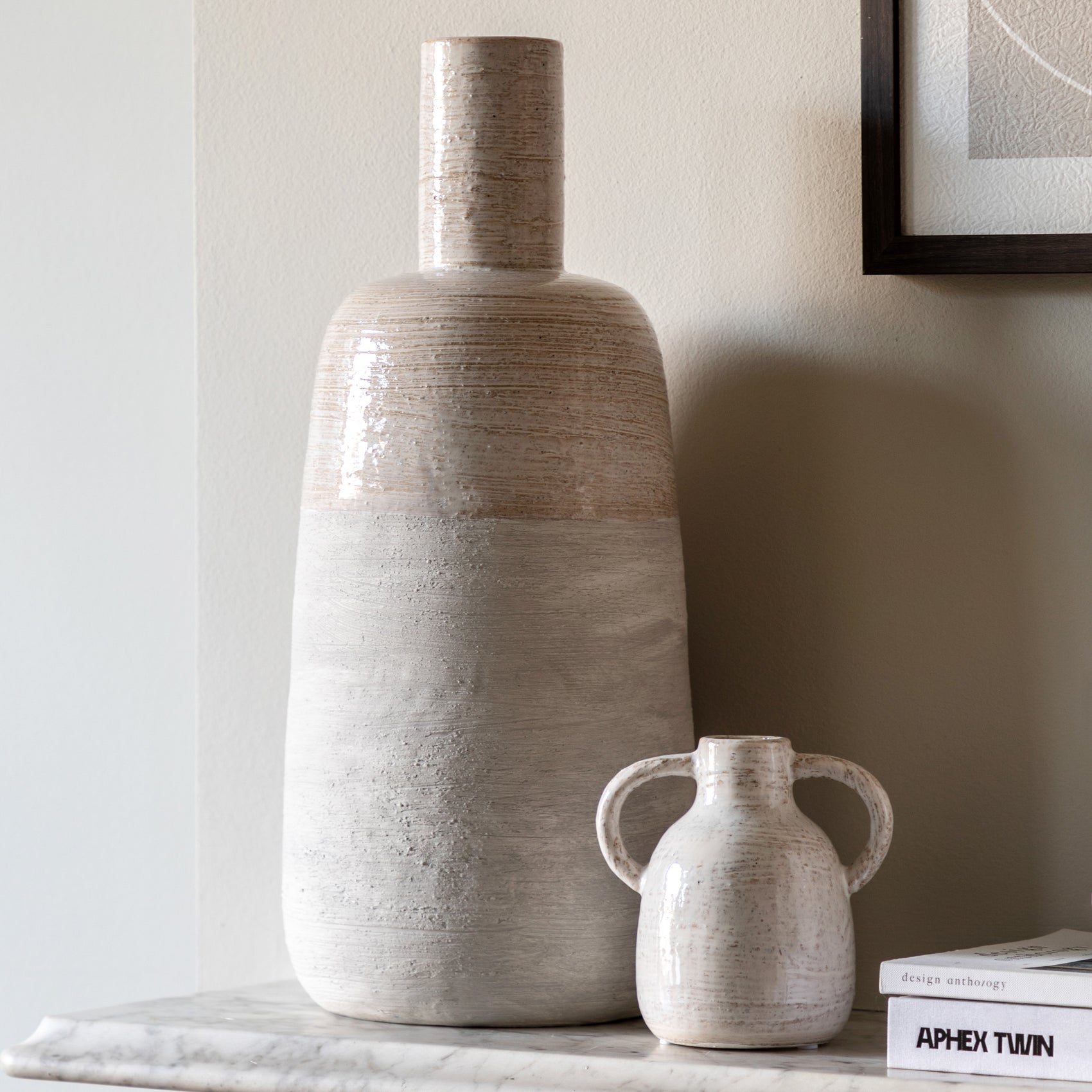 Castelo Earthy Ceramic Bottle Vase | Large