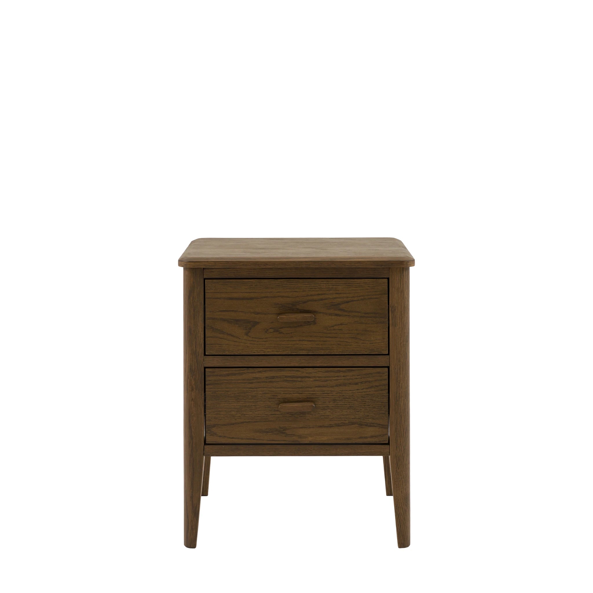 Hollis Walnut Brown Wood Bedside Table