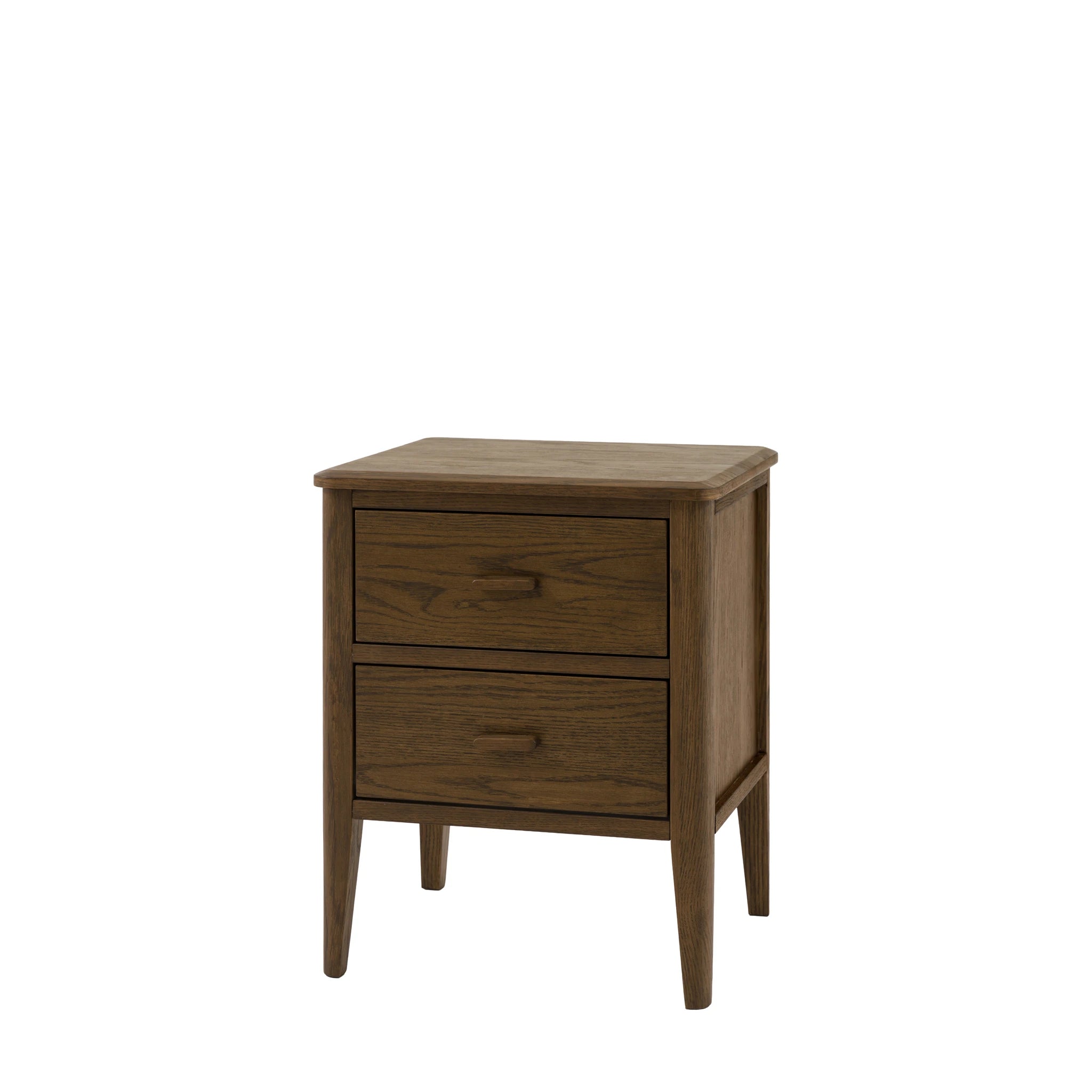 Hollis Walnut Brown Wood Bedside Table
