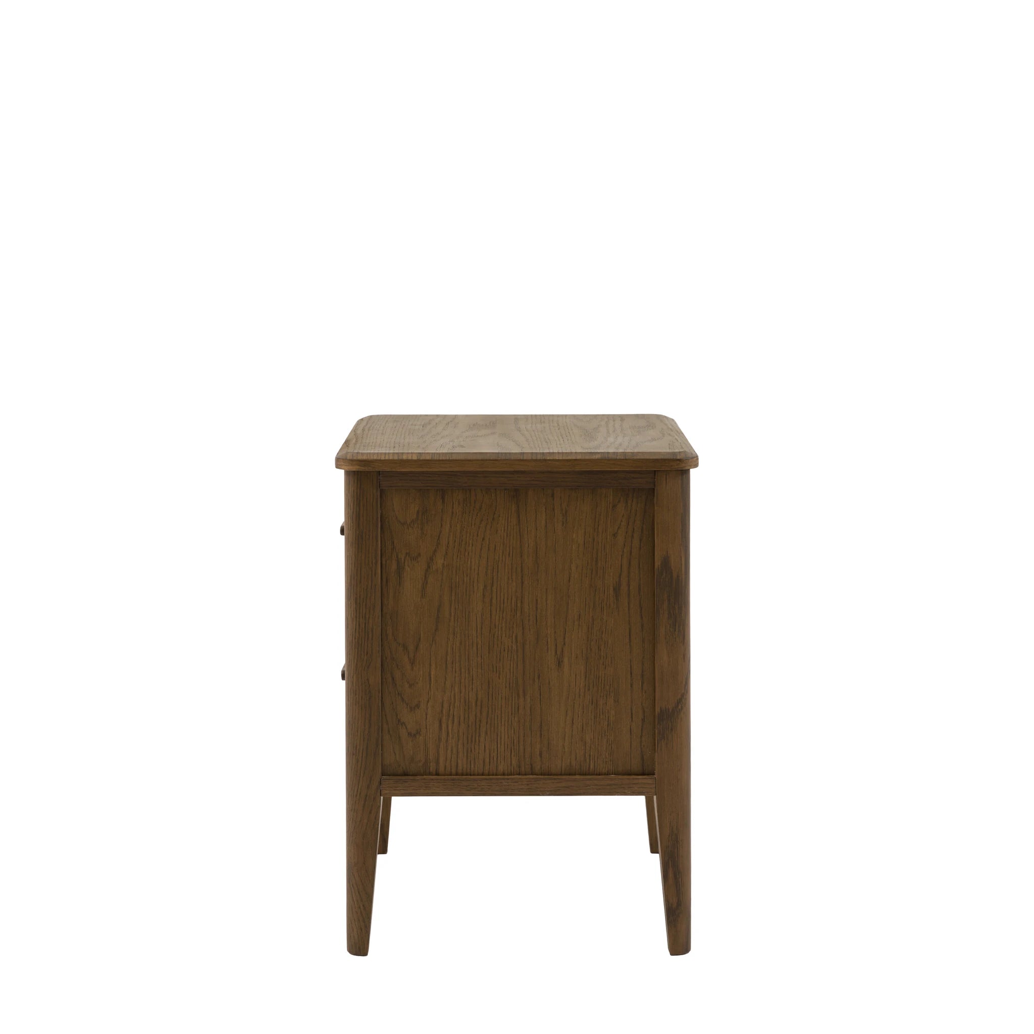 Hollis Walnut Brown Wood Bedside Table