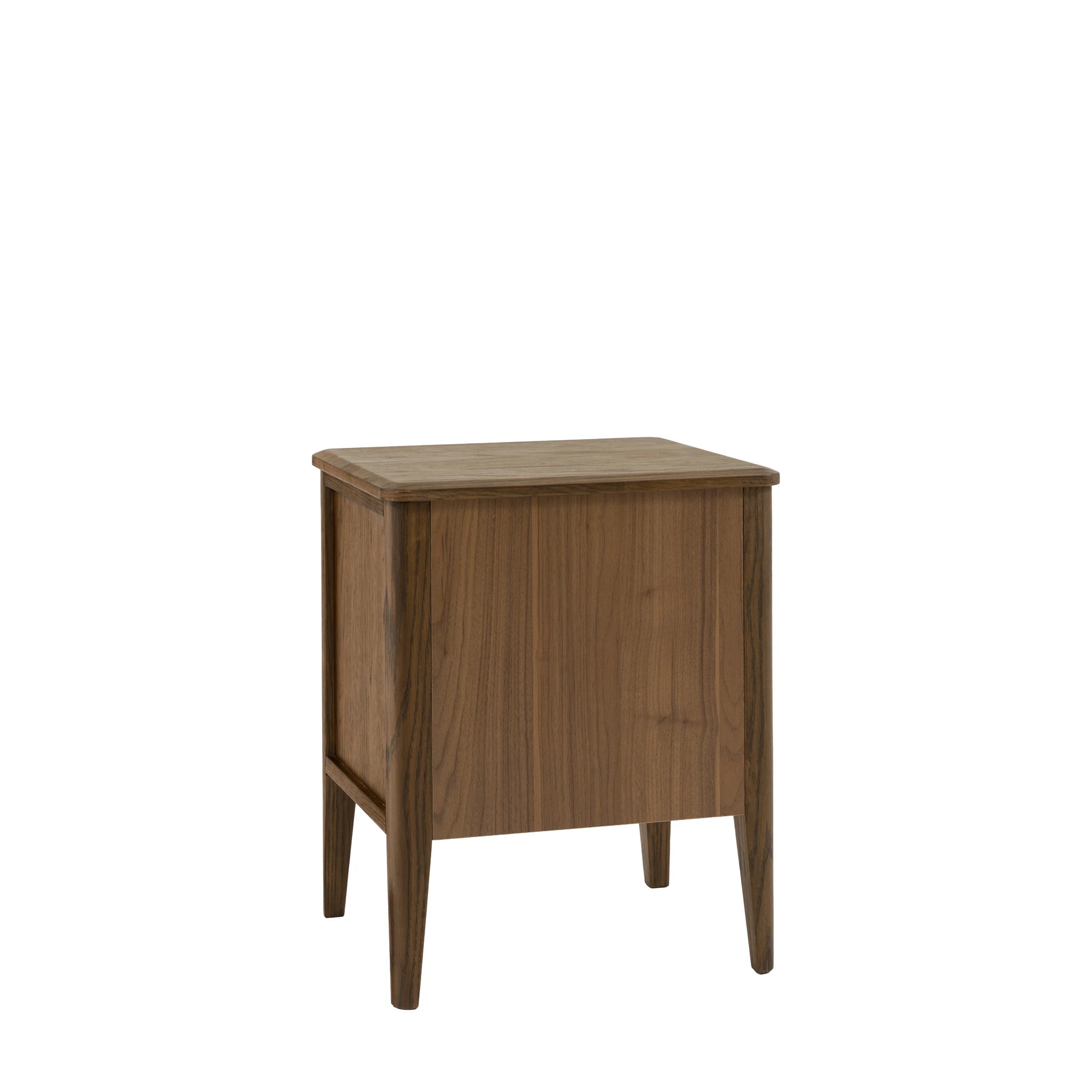 Hollis Walnut Brown Wood Bedside Table