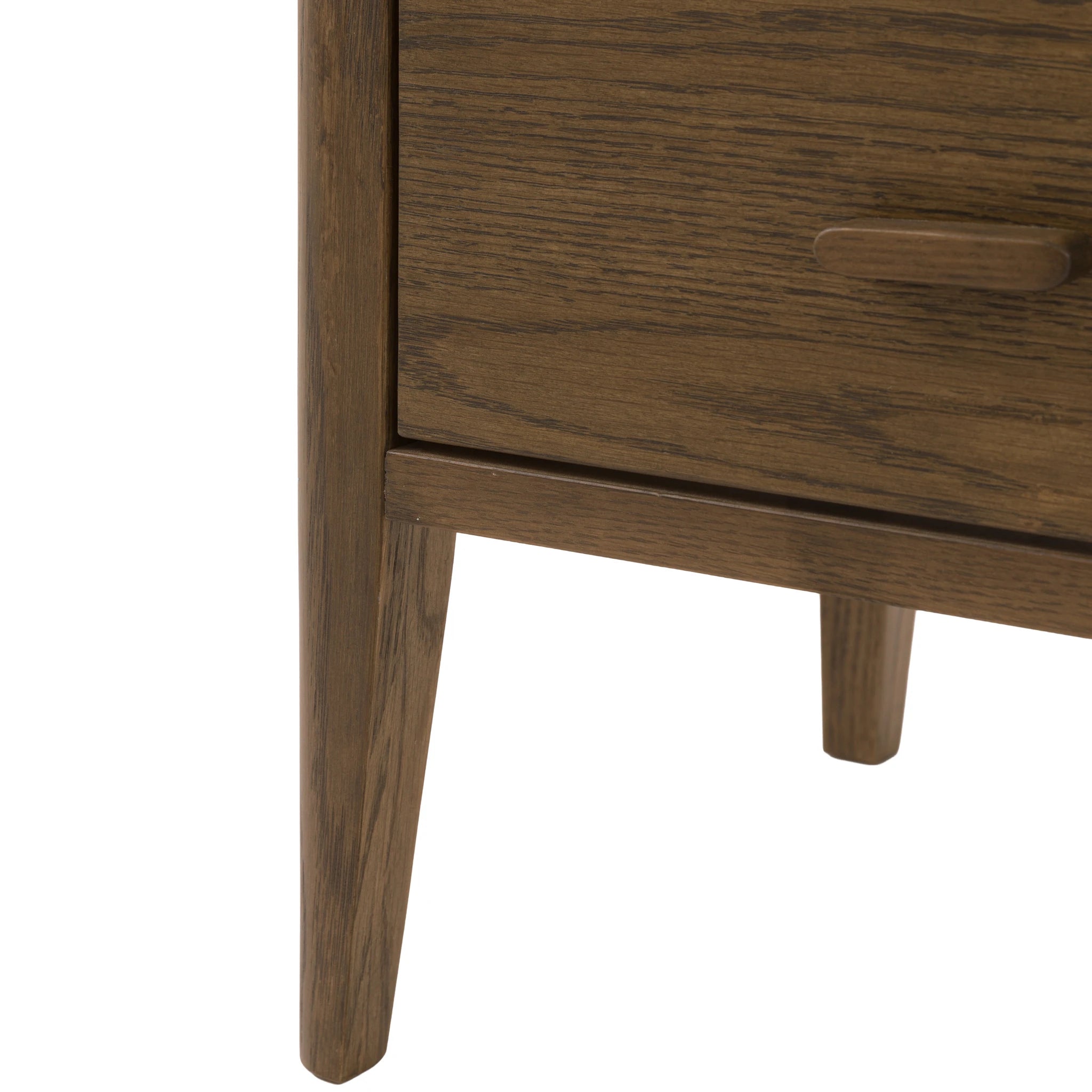Hollis Walnut Brown Wood Bedside Table