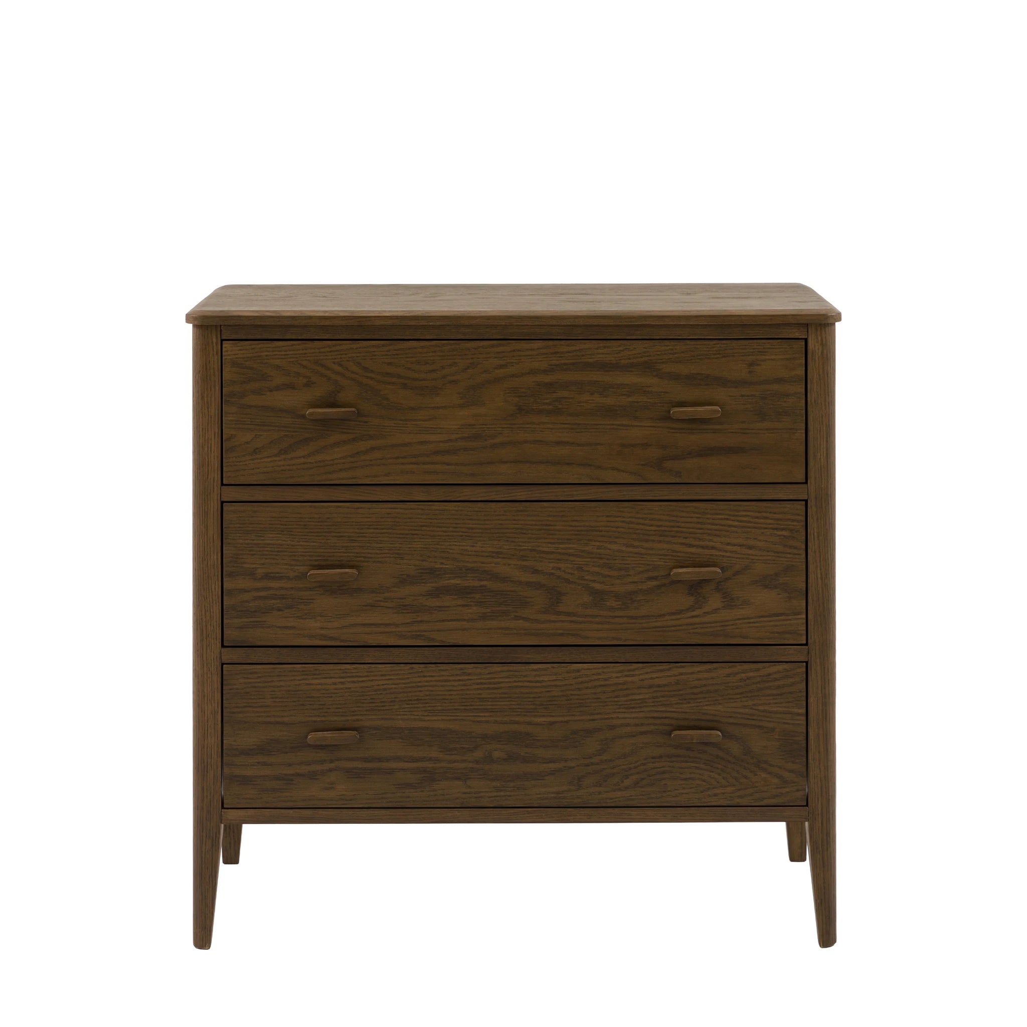 Hollis Walnut Brown Wood Chest of Drawers