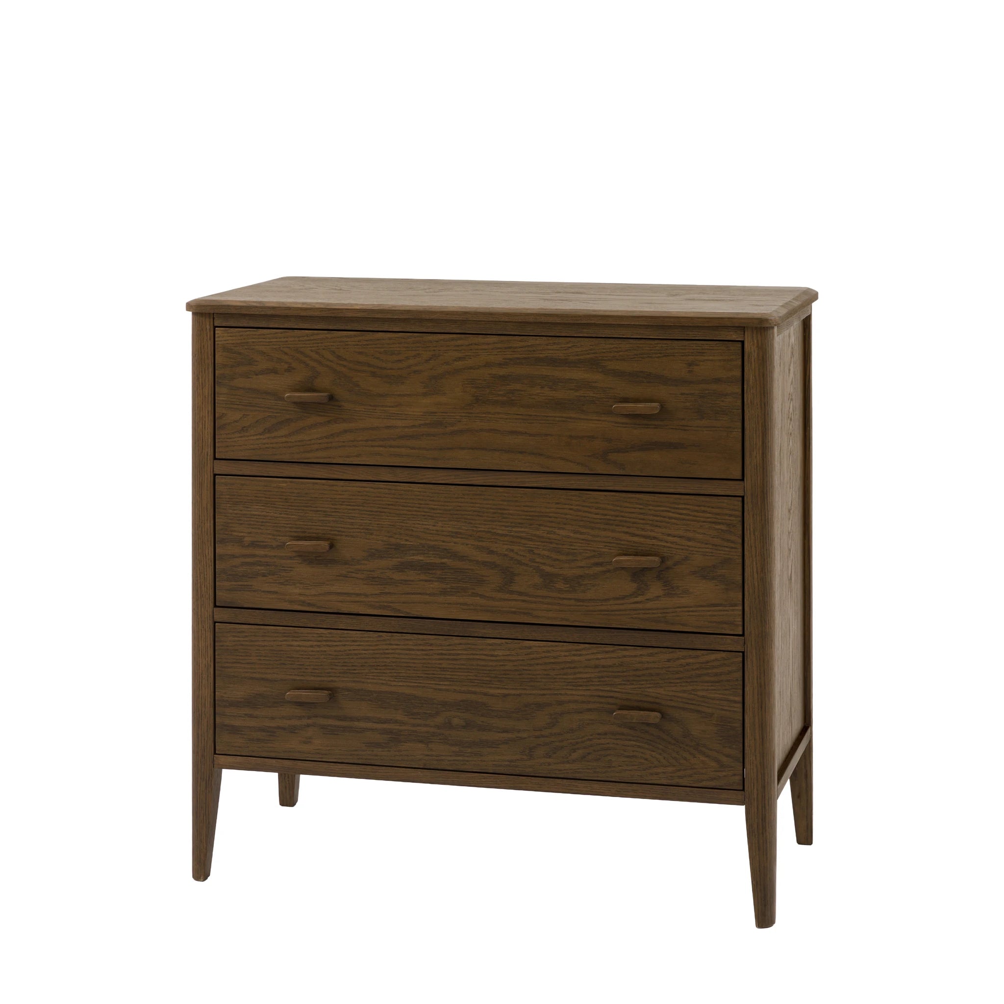 Hollis Walnut Brown Wood Chest of Drawers