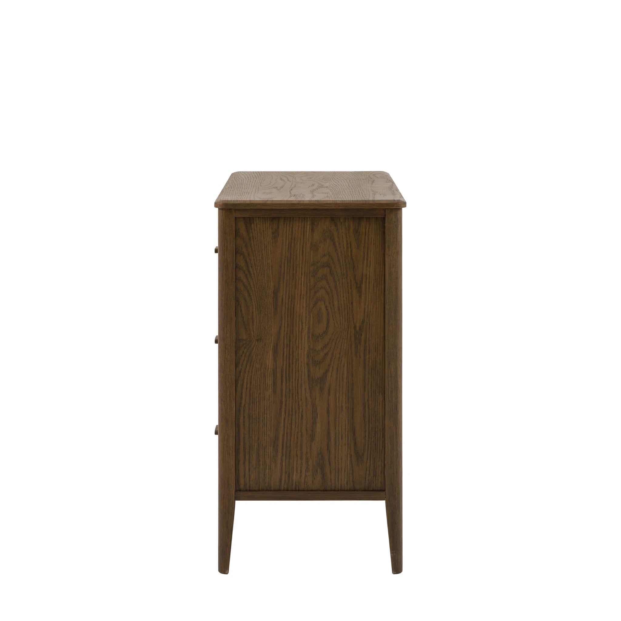Hollis Walnut Brown Wood Chest of Drawers