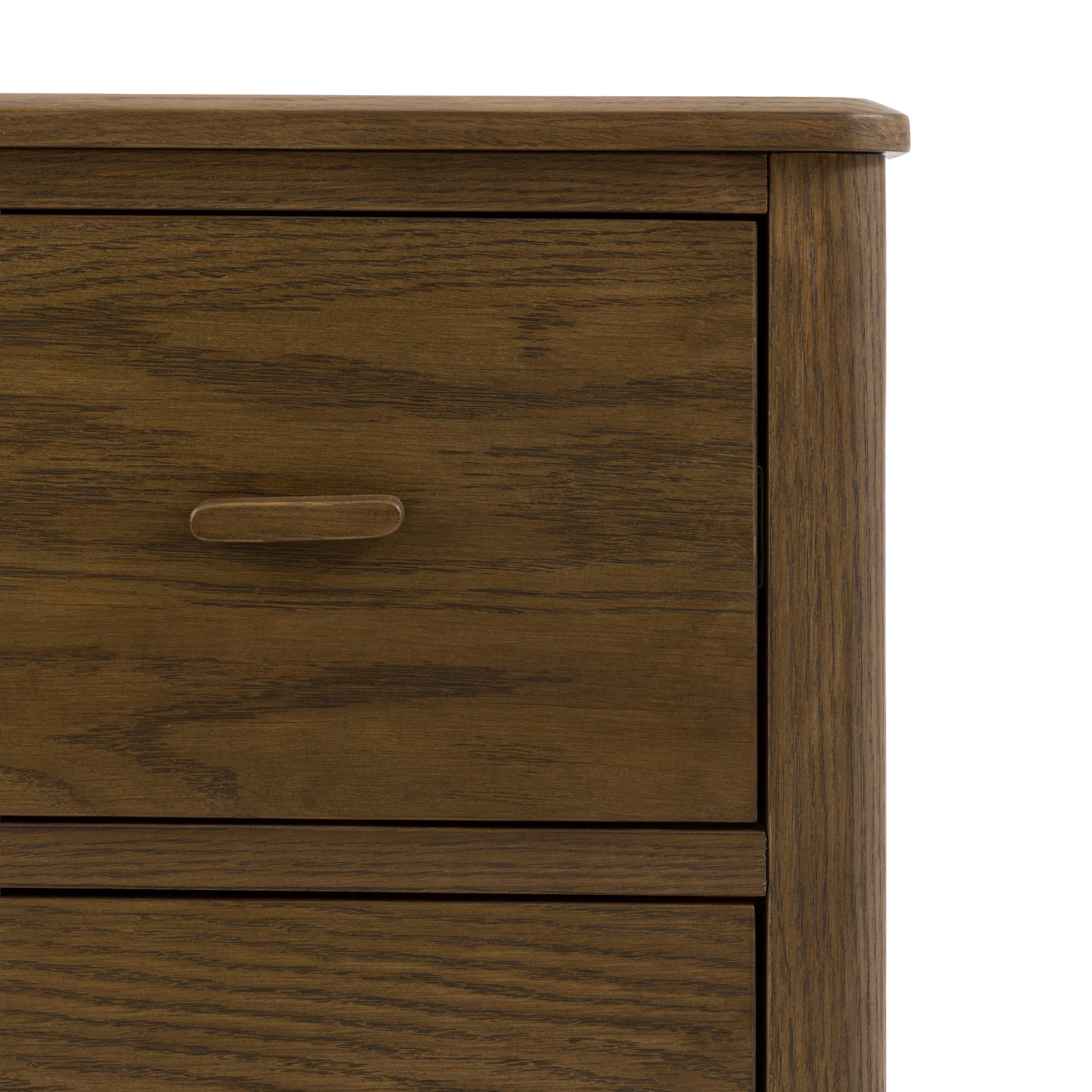 Hollis Walnut Brown Wood Chest of Drawers