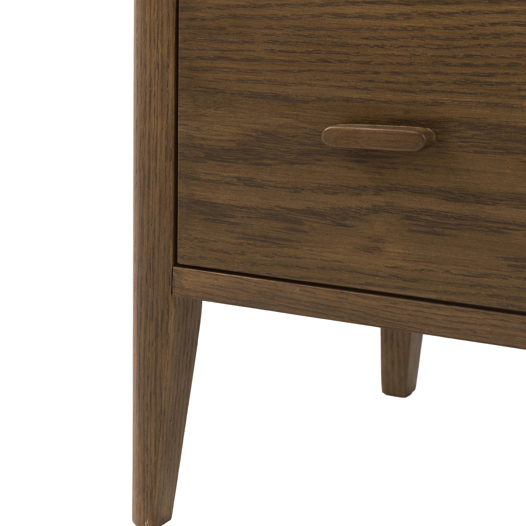 Hollis Walnut Brown Wood Chest of Drawers