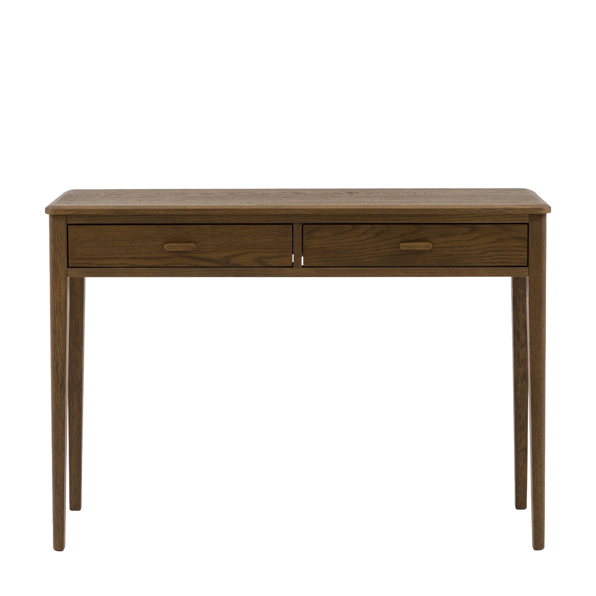 Hollis Walnut Brown Wood Console Table