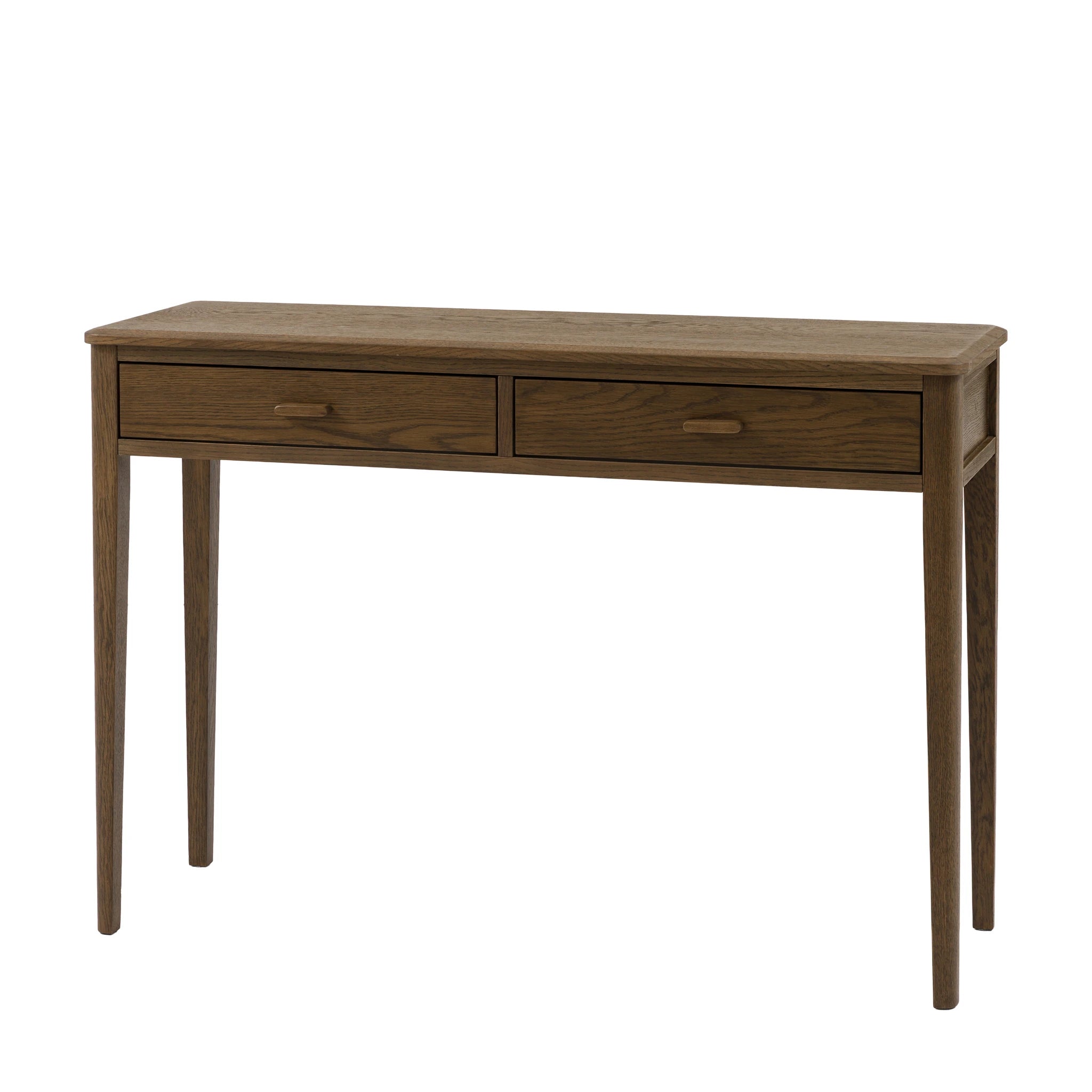 Hollis Walnut Brown Wood Console Table