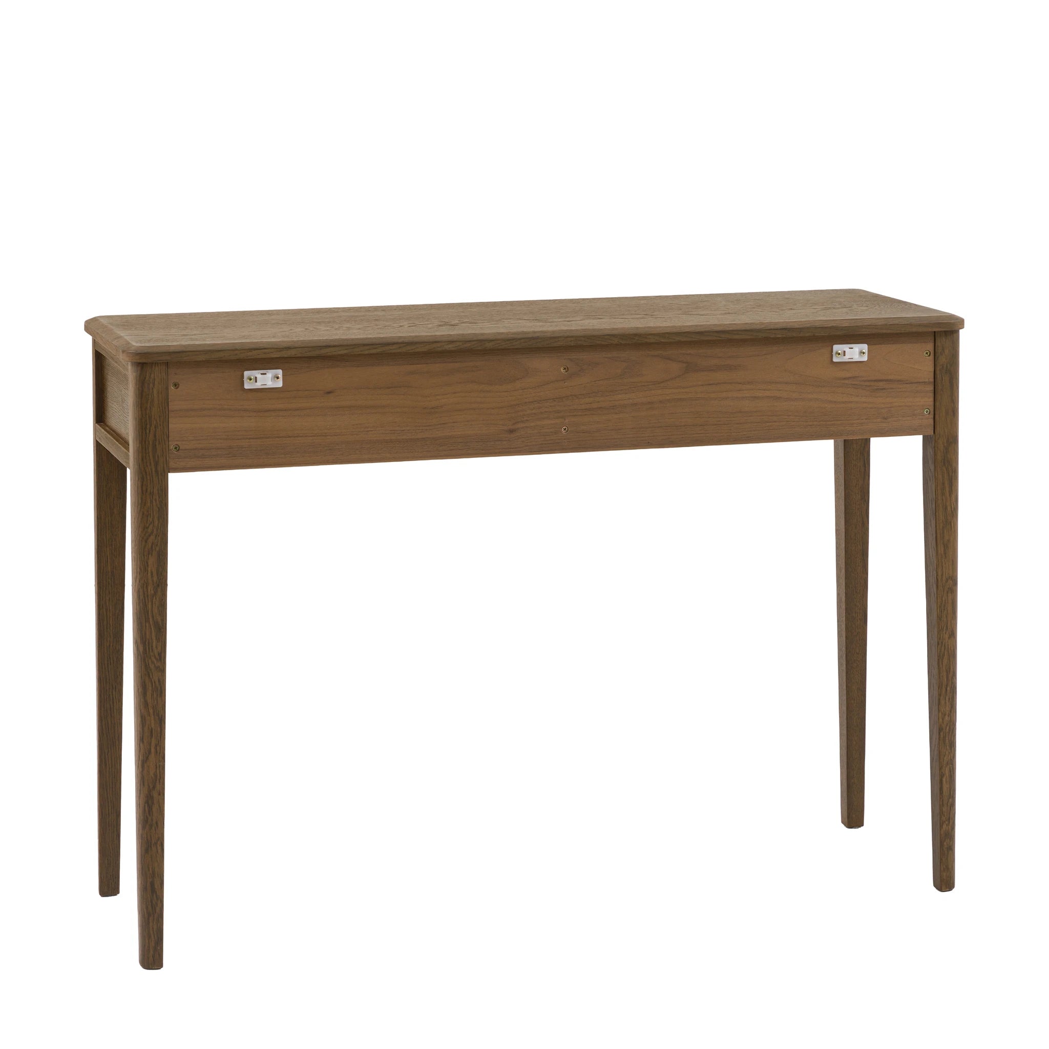 Hollis Walnut Brown Wood Console Table