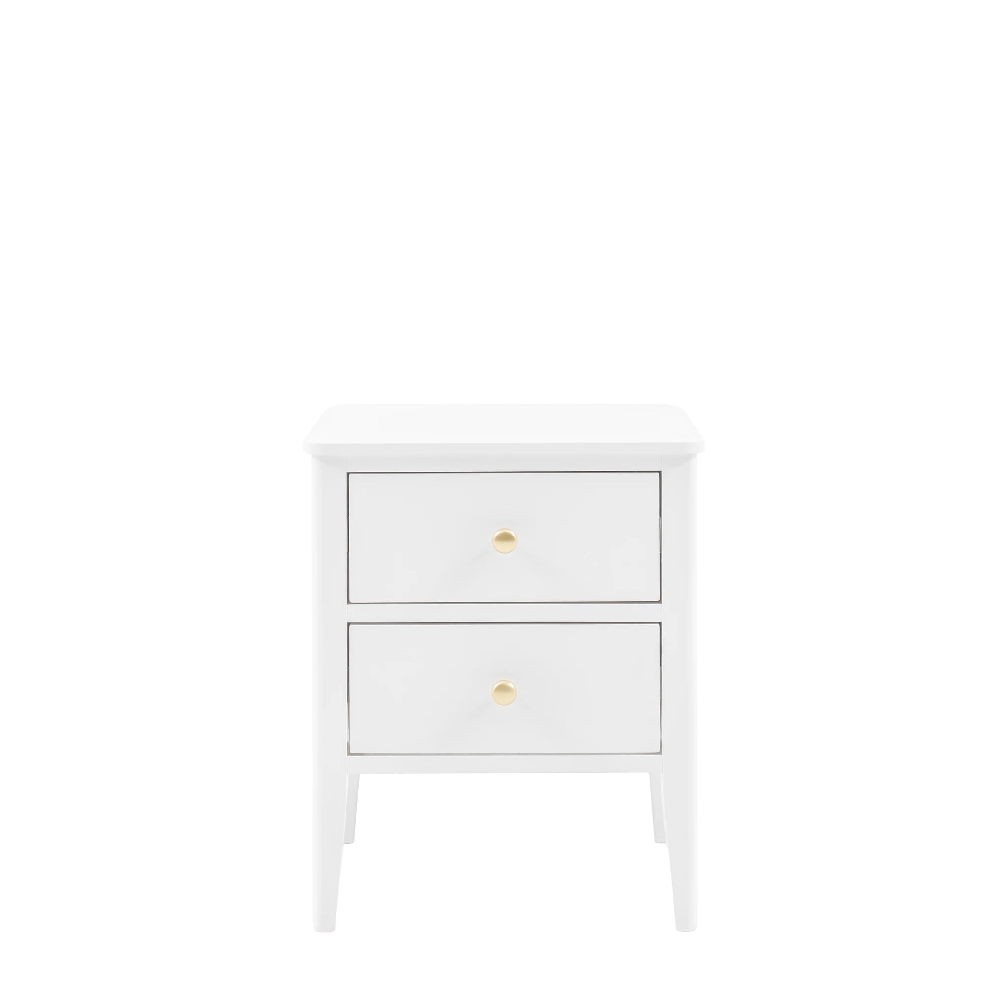 Belmora White Wood Bedside Table