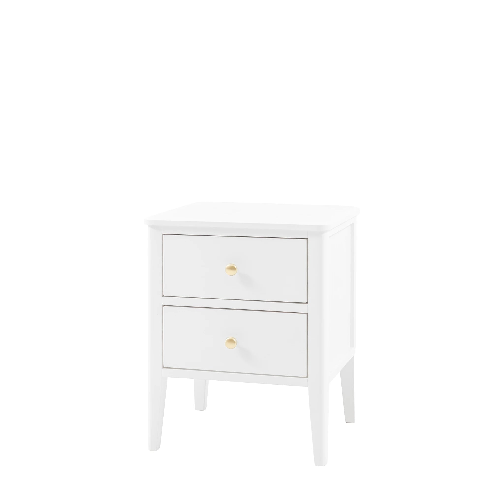 Belmora White Wood Bedside Table