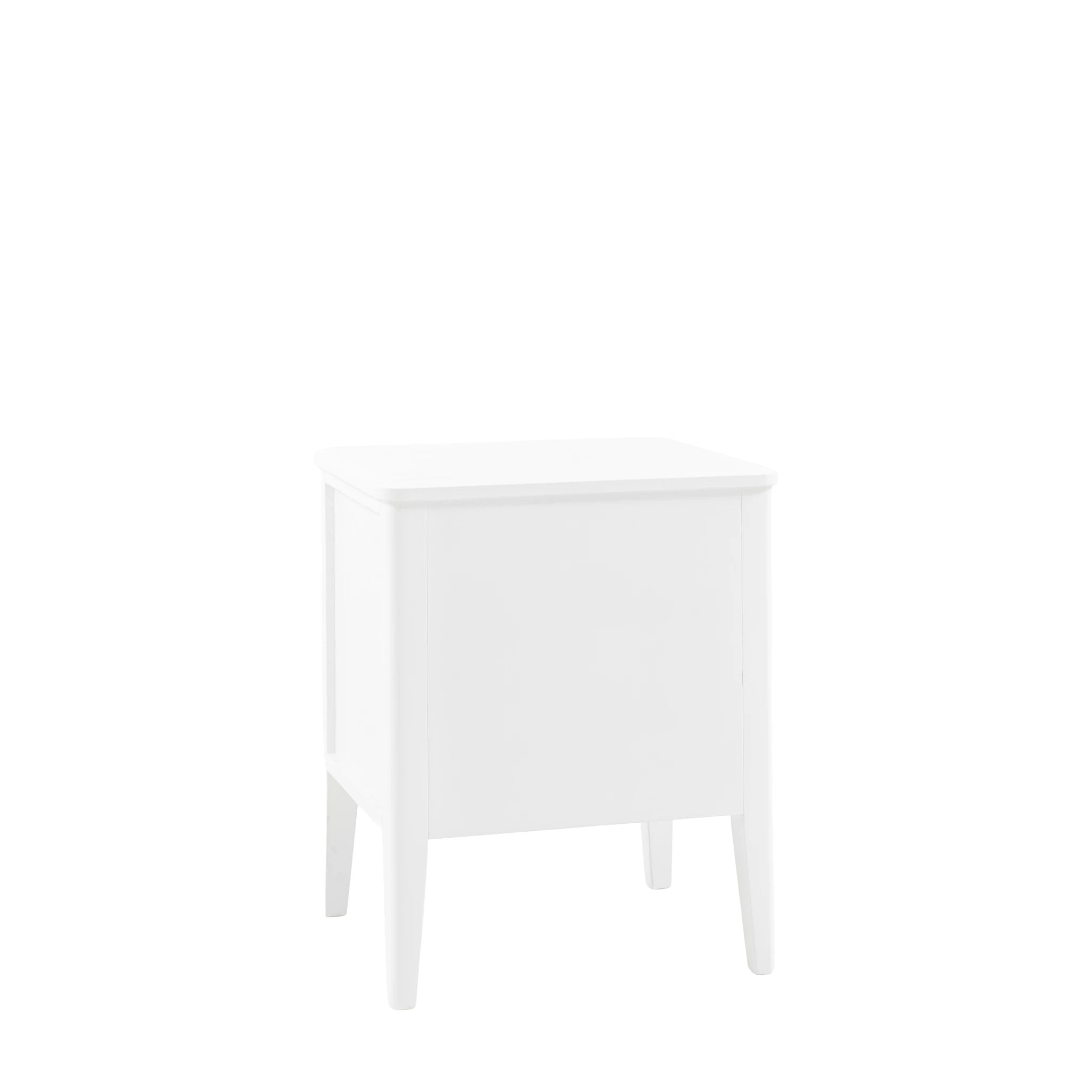 Belmora White Wood Bedside Table