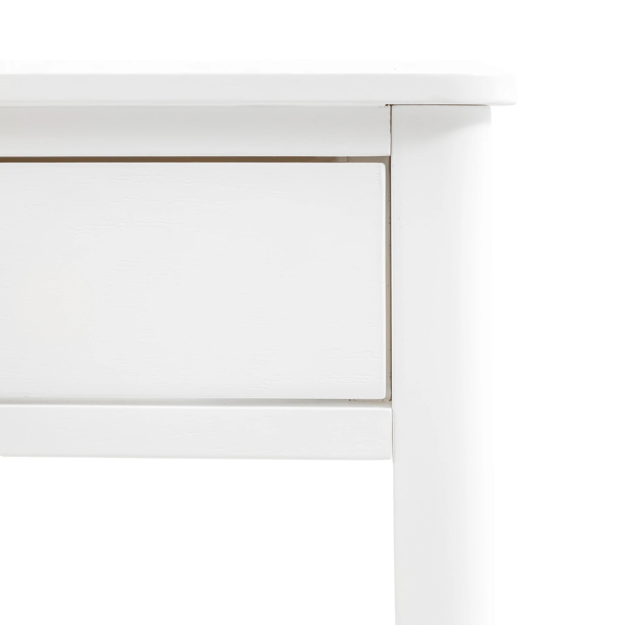 Belmora White Wood Console Table