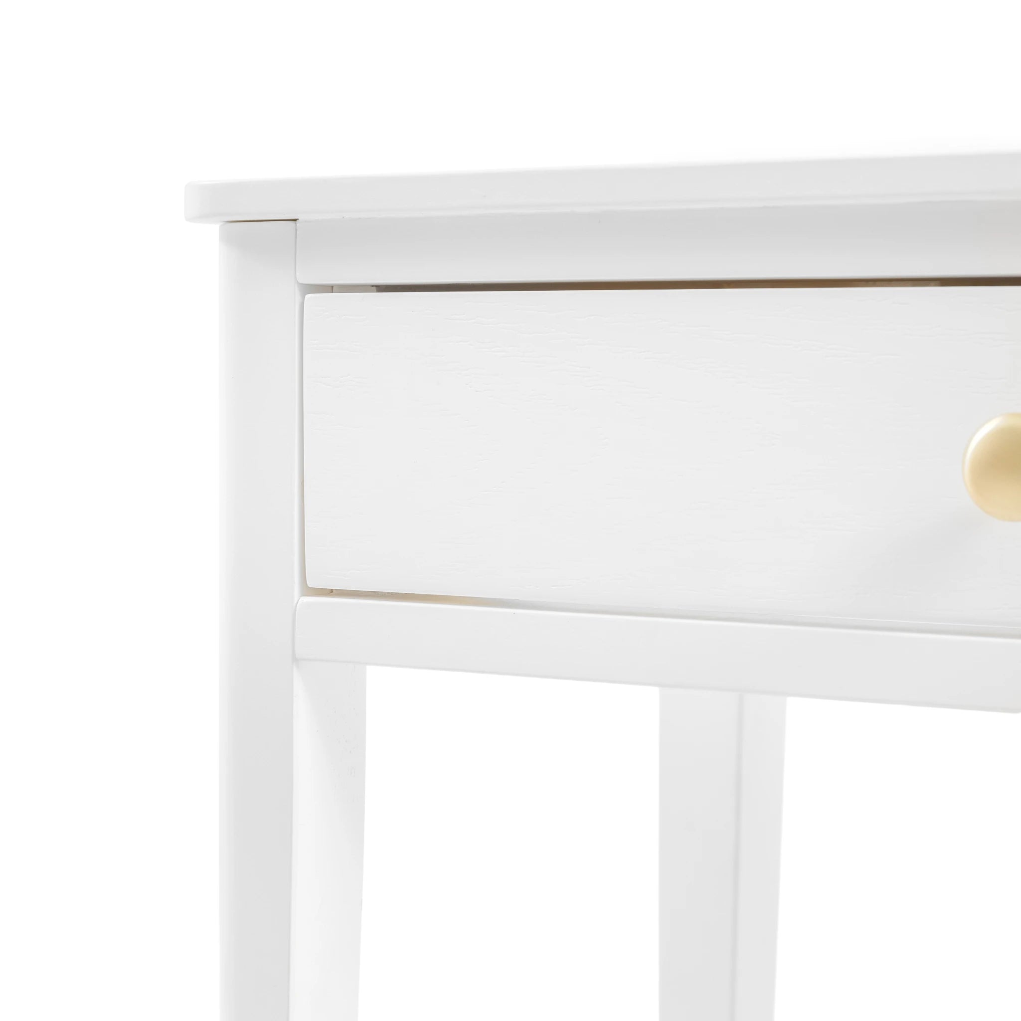 Belmora White Wood Console Table