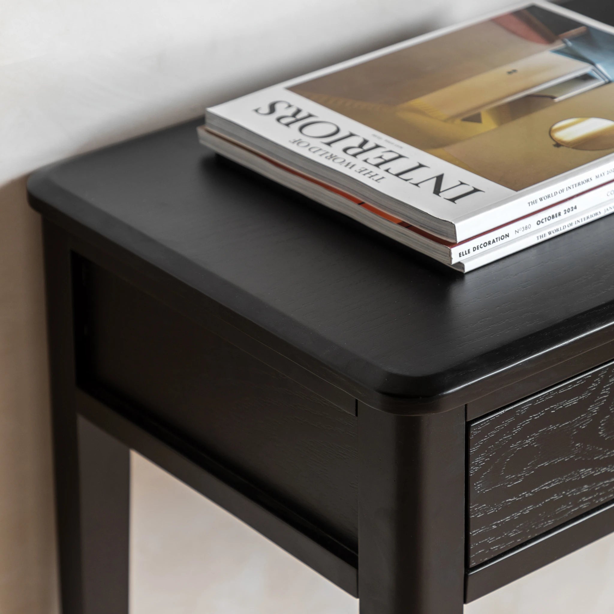 Belmora Black Wood Console Table